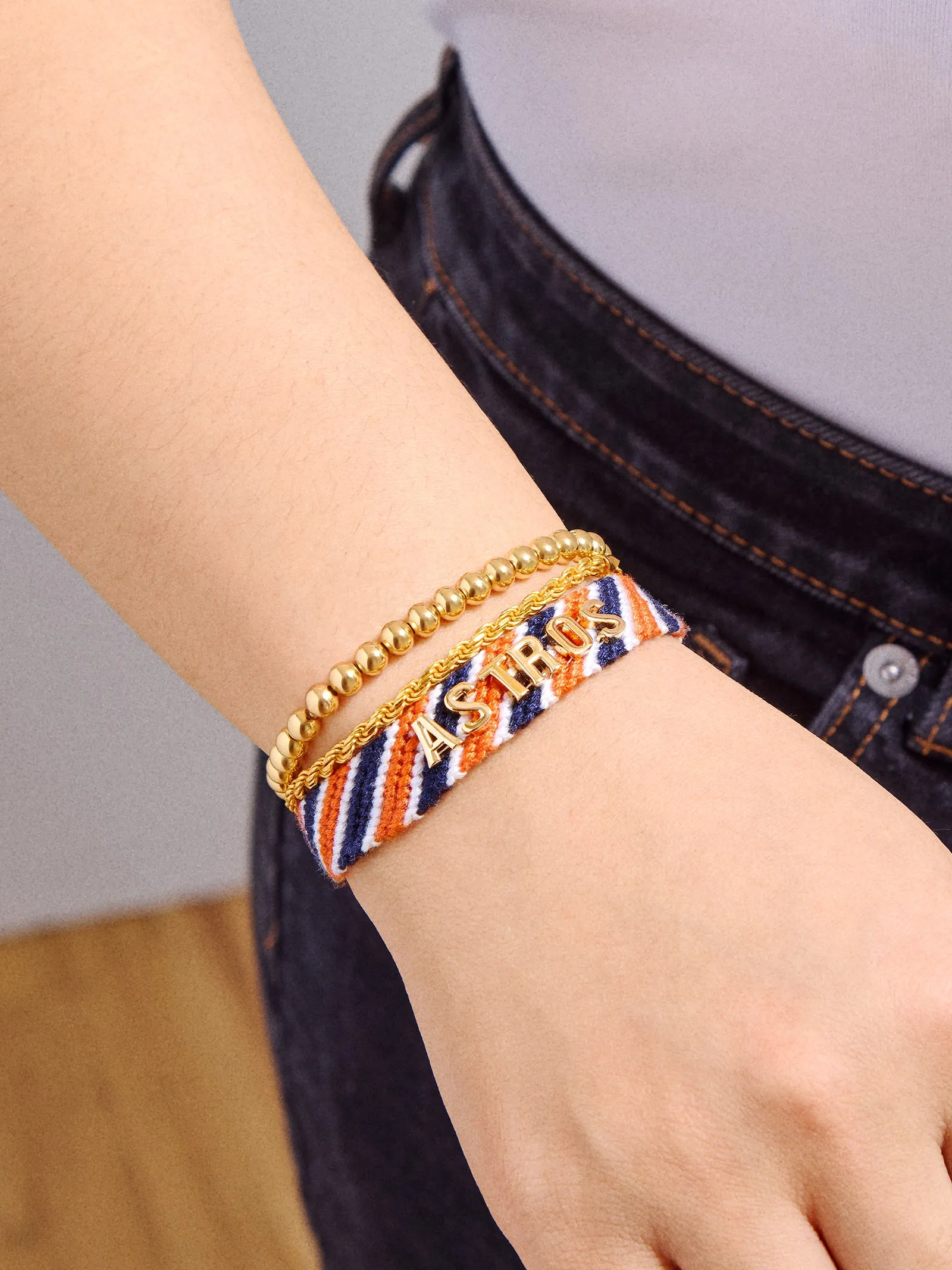 MLB Woven Friendship Bracelet - Houston Astros sold by BaubleBar product image thumbnail 2