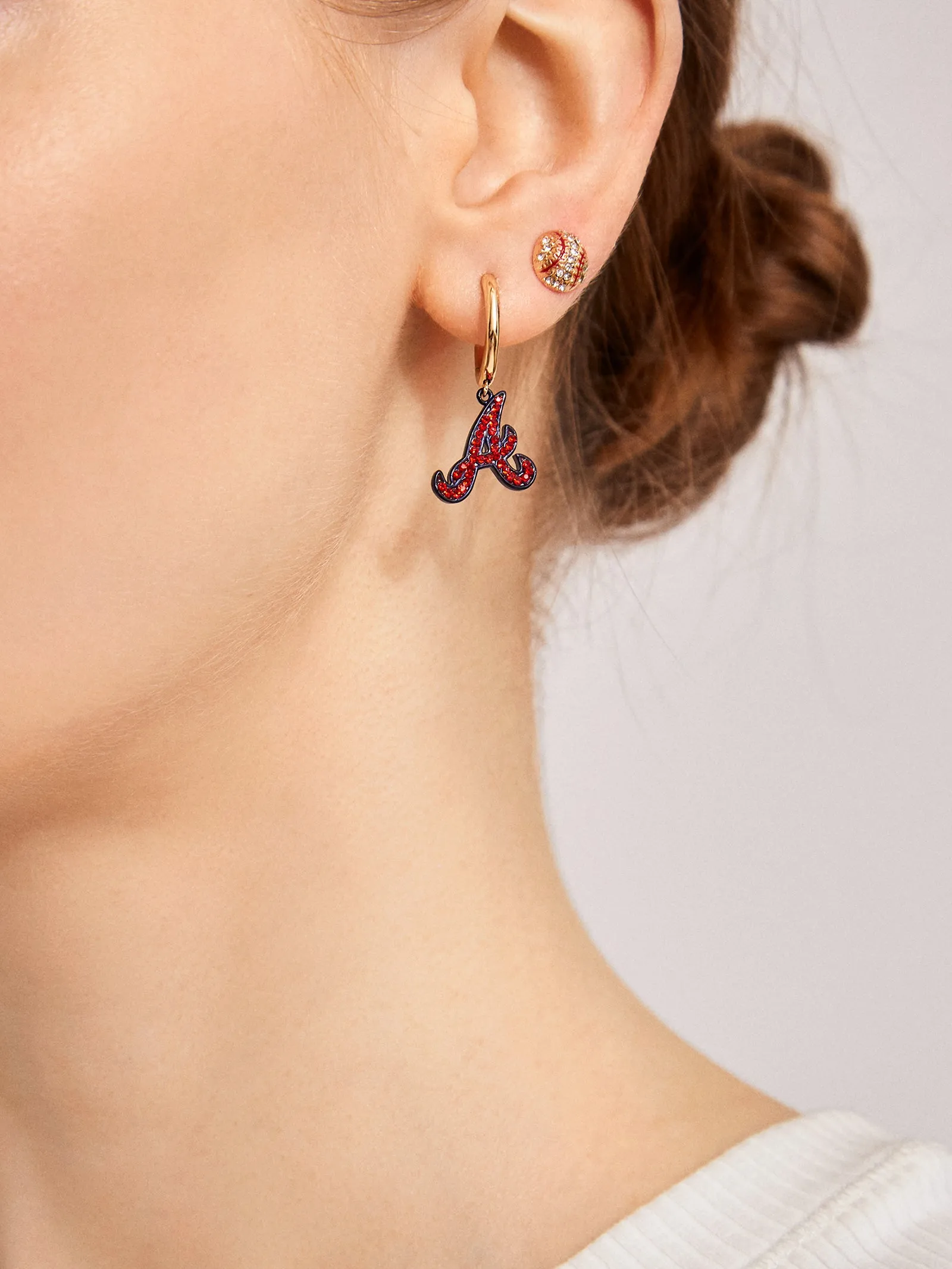 MLB Earring Set - Atlanta Braves sold by BaubleBar product image thumbnail 2