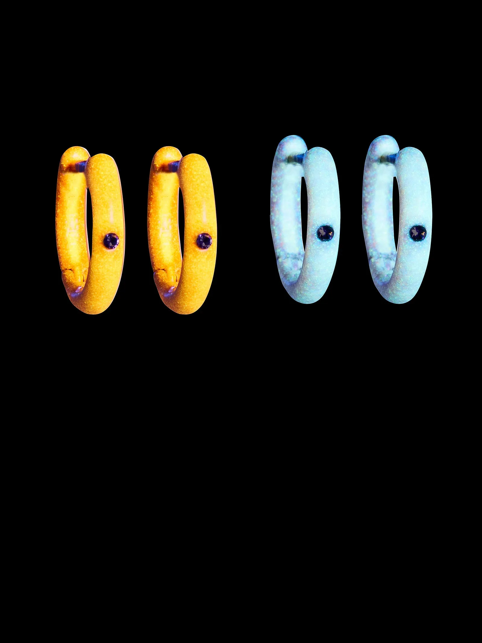 Go with the Glow Earring Set - Orange sold by BaubleBar product image thumbnail 4