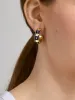 WEAR By Erin Andrews x BaubleBar Baltimore Ravens Enamel Hoop Earrings - Baltimore Ravens sold by BaubleBar