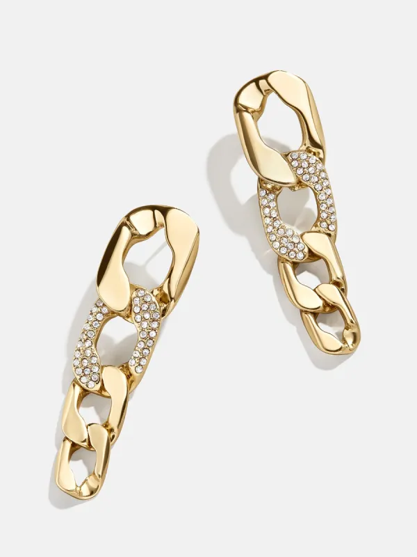 Michel Drop Earrings - Gold/Pavé sold by BaubleBar