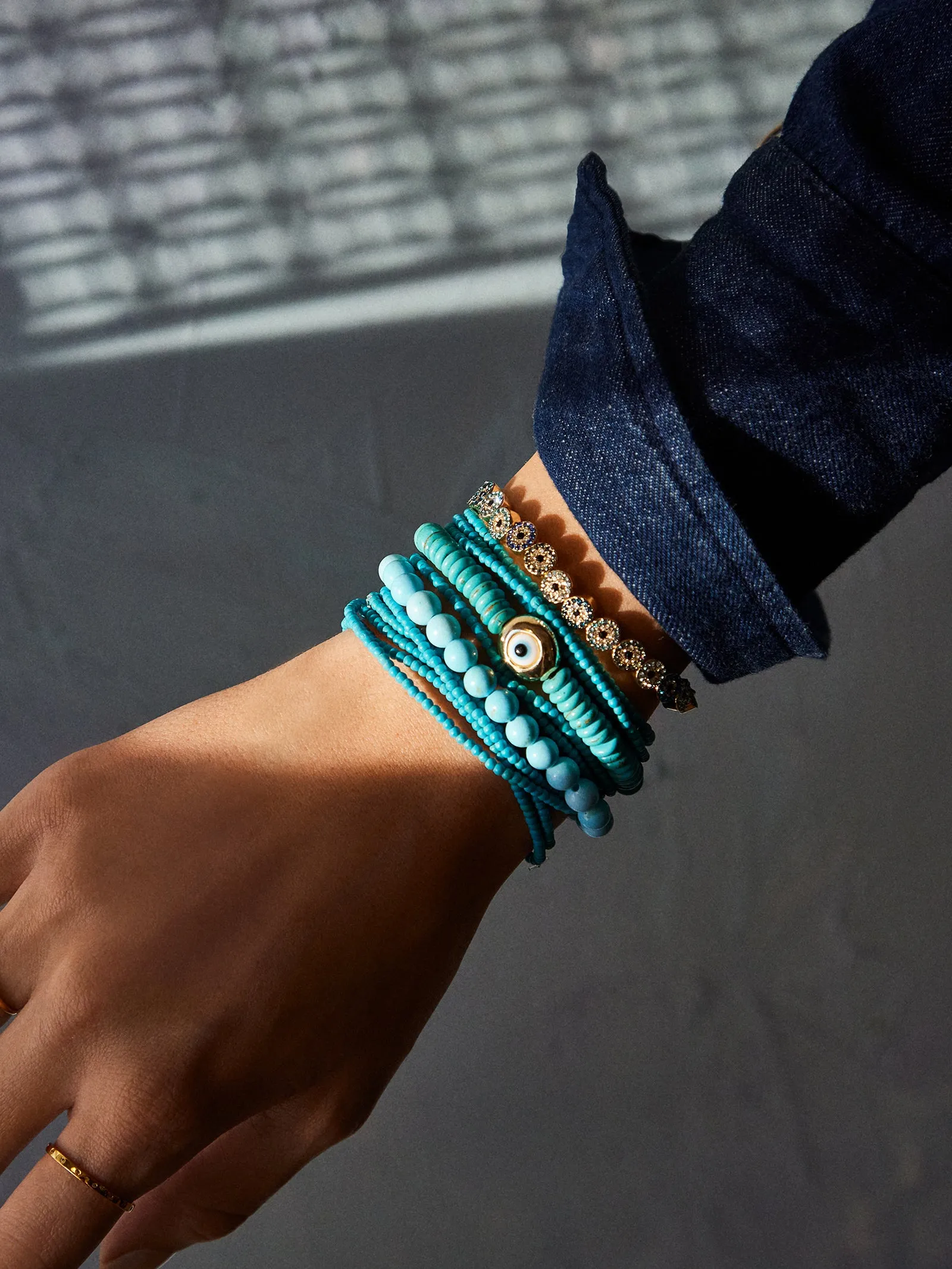 Izzy Bracelet Set - Turquoise sold by BaubleBar product image thumbnail 2