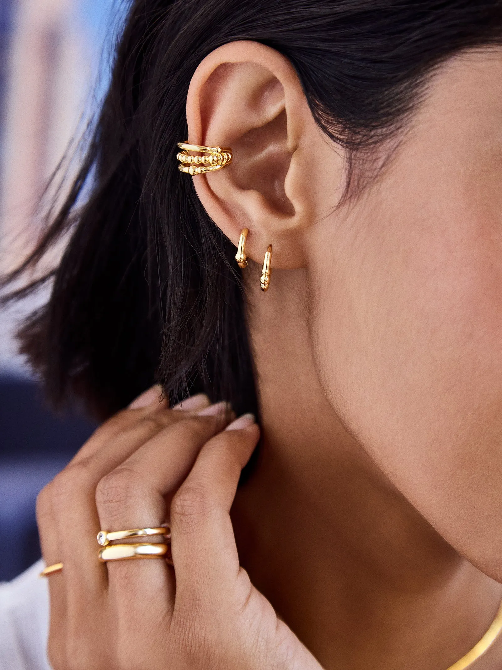 Blythe Earring Set - Gold sold by BaubleBar product image thumbnail 2