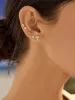 18K Gold Mushroom Earrings - Gold/Pavé sold by BaubleBar