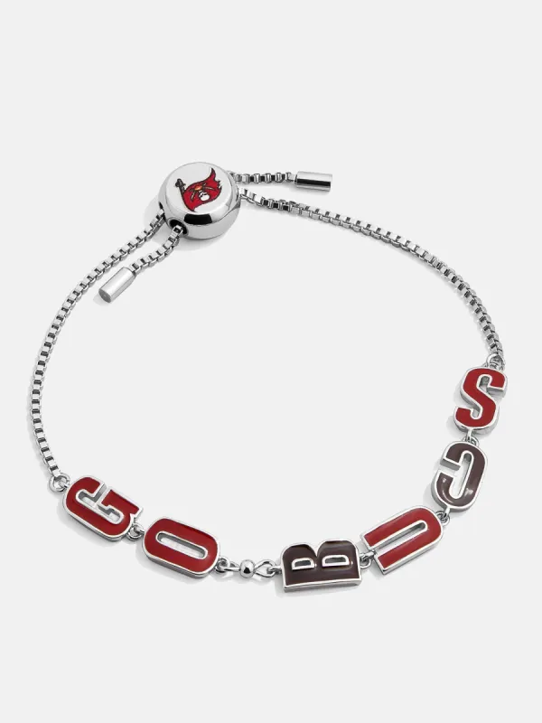 Tampa Bay Buccaneers NFL Silver Slogan Bracelet - Tampa Bay Buccaneers sold by BaubleBar