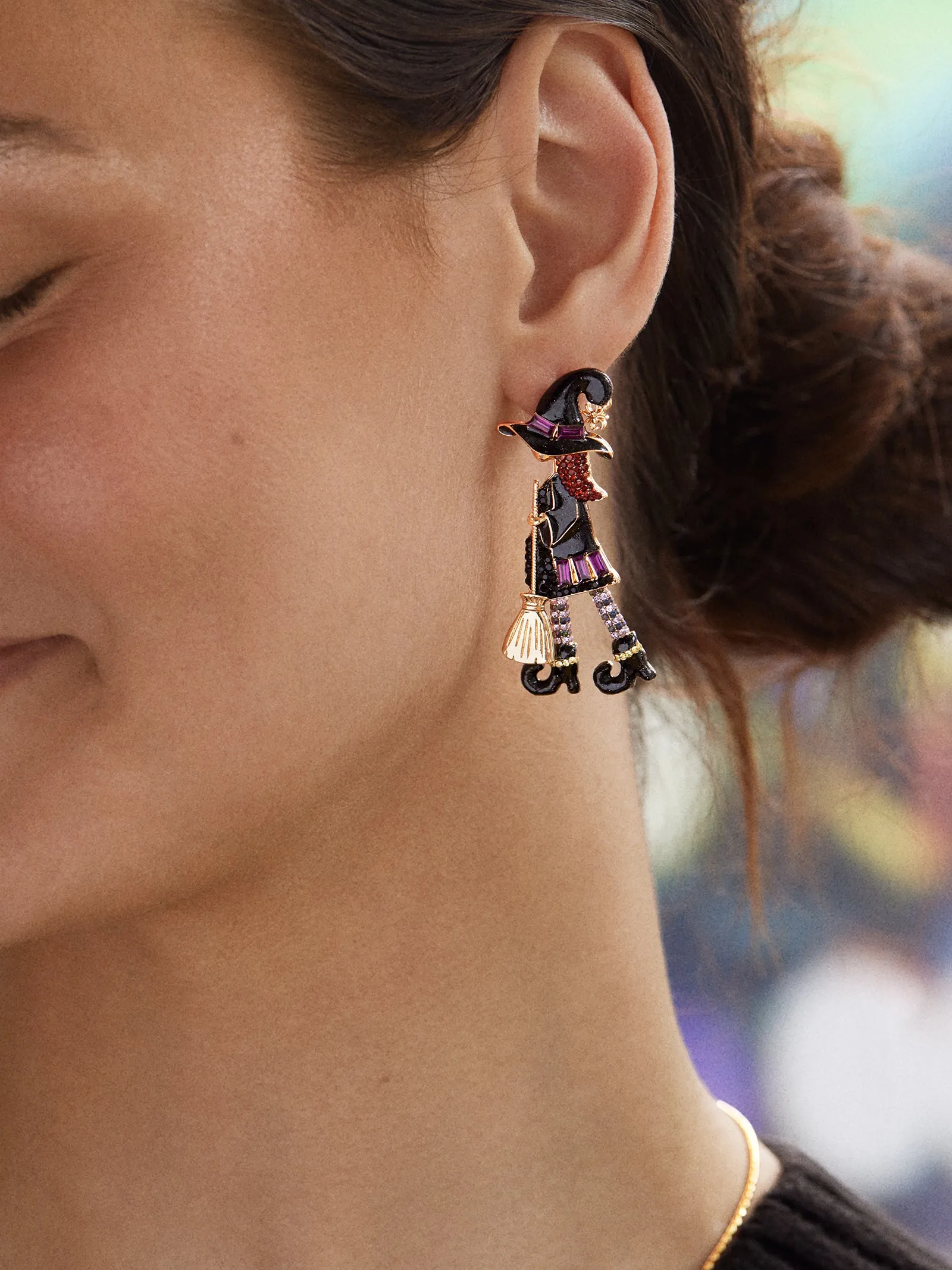 Spellcasting Sweetie Earrings - Purple sold by BaubleBar product image thumbnail 2