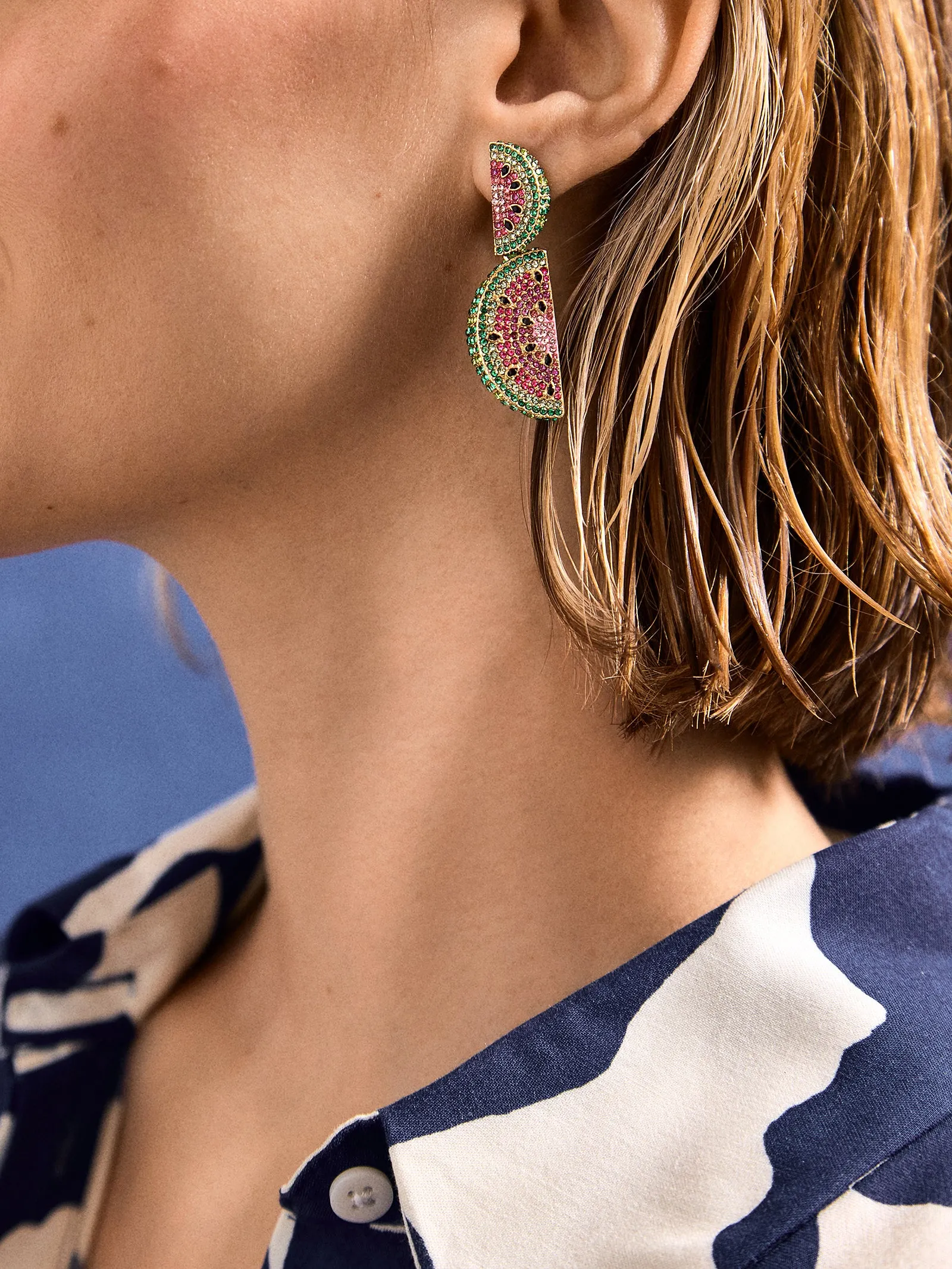 One in a Melon Earrings - One in a Melon Earrings sold by BaubleBar product image thumbnail 2