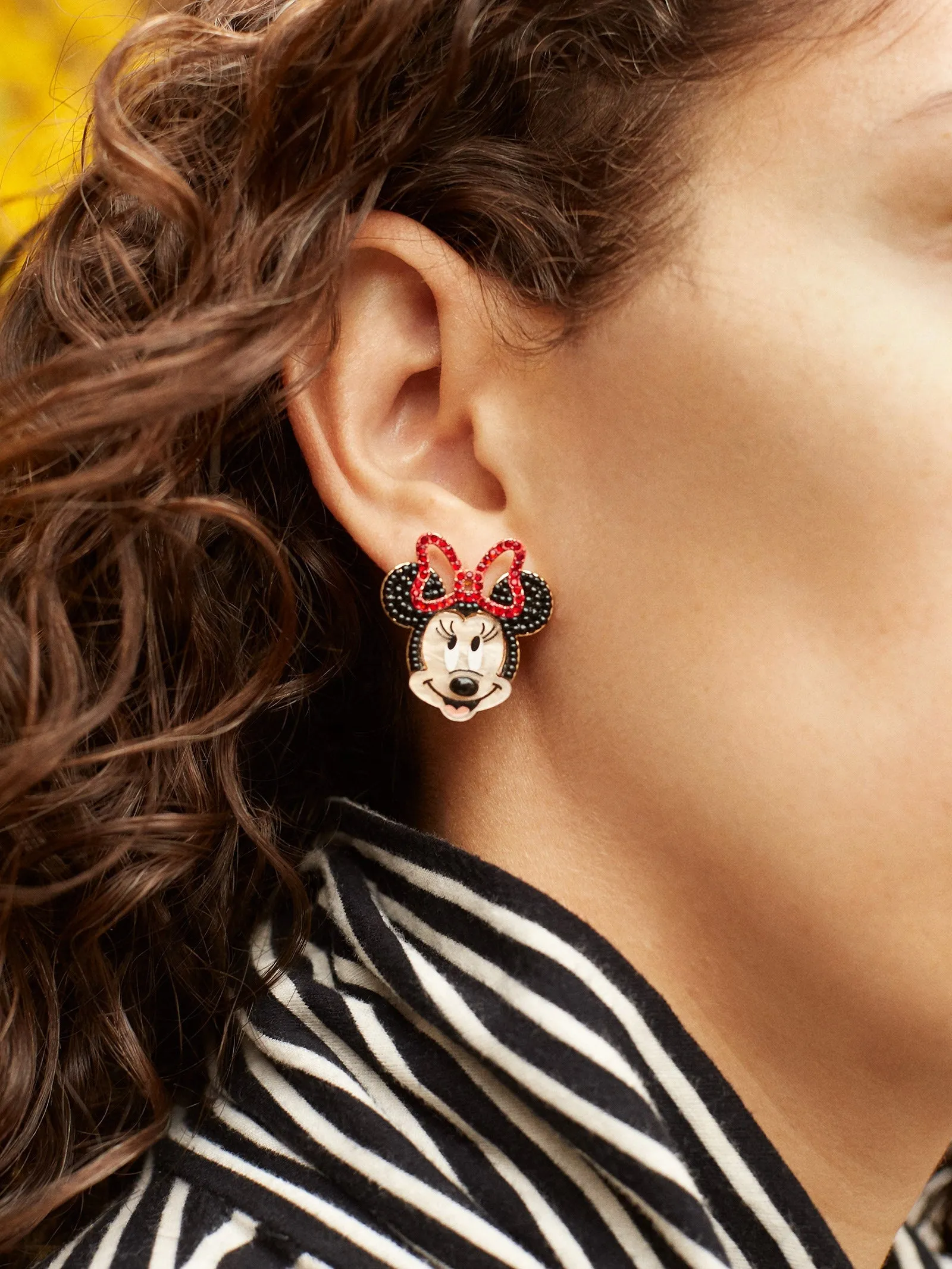 Mickey Mouse and Minnie Mouse Disney Earrings - Black sold by BaubleBar product image thumbnail 2