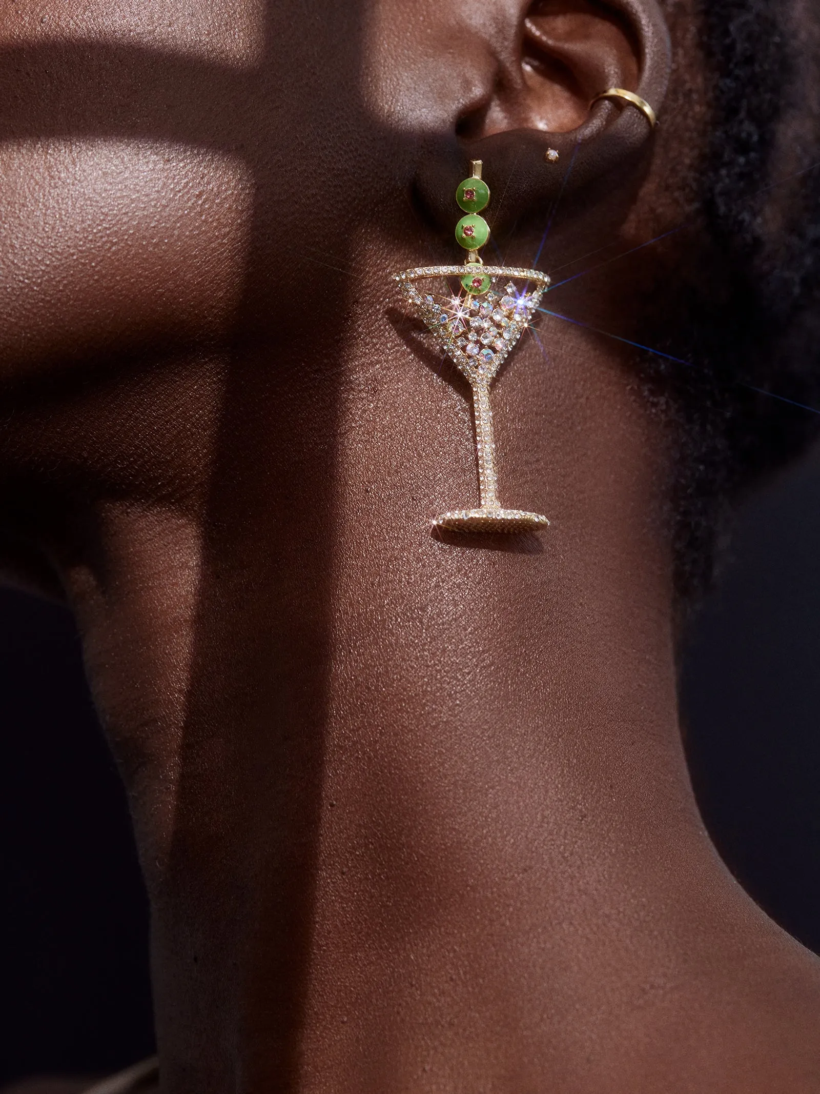 Pimento Memento Martini Earrings - Martini sold by BaubleBar product image thumbnail 2