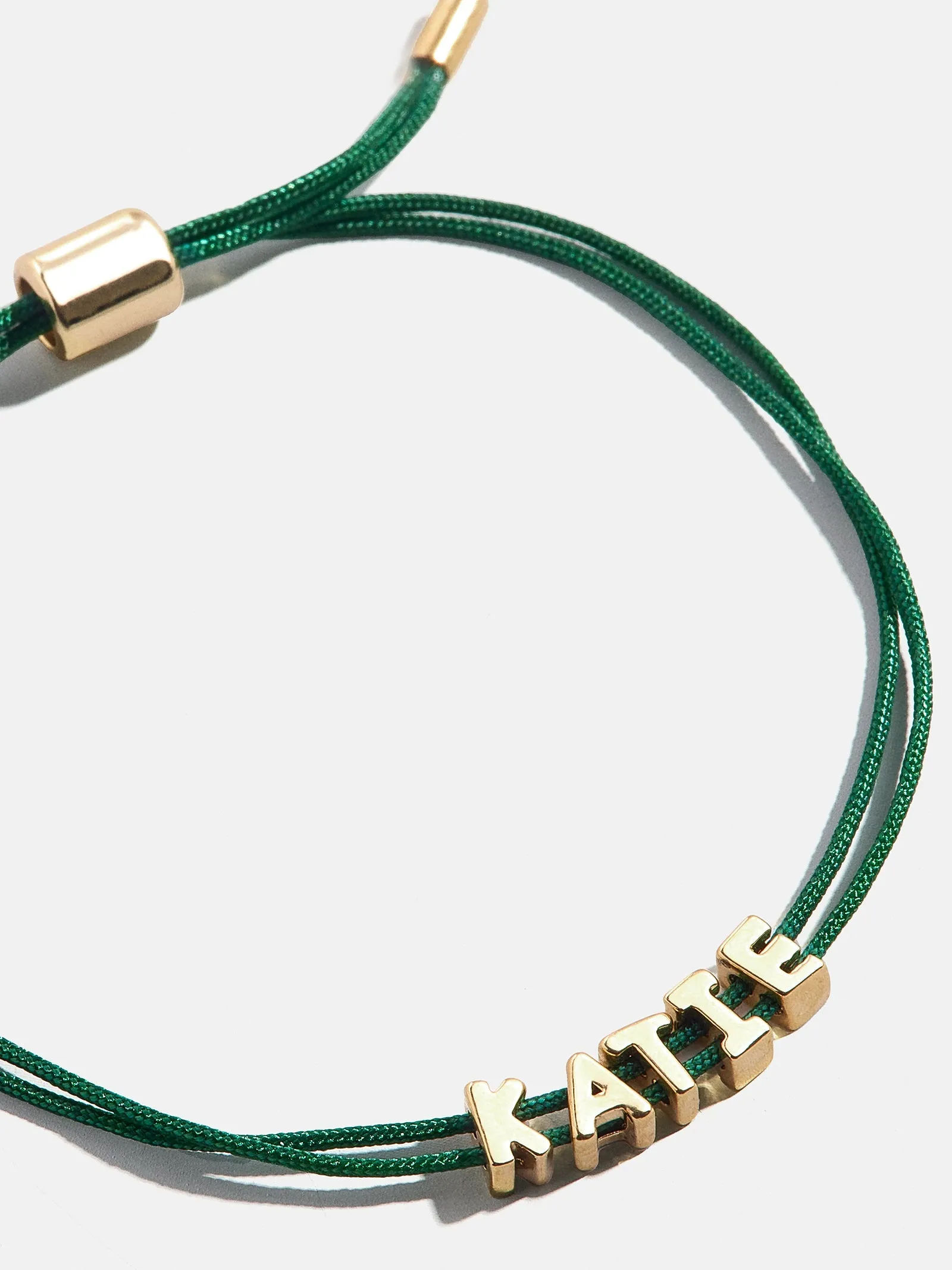 Custom Cord Bracelet - Dark Green sold by BaubleBar