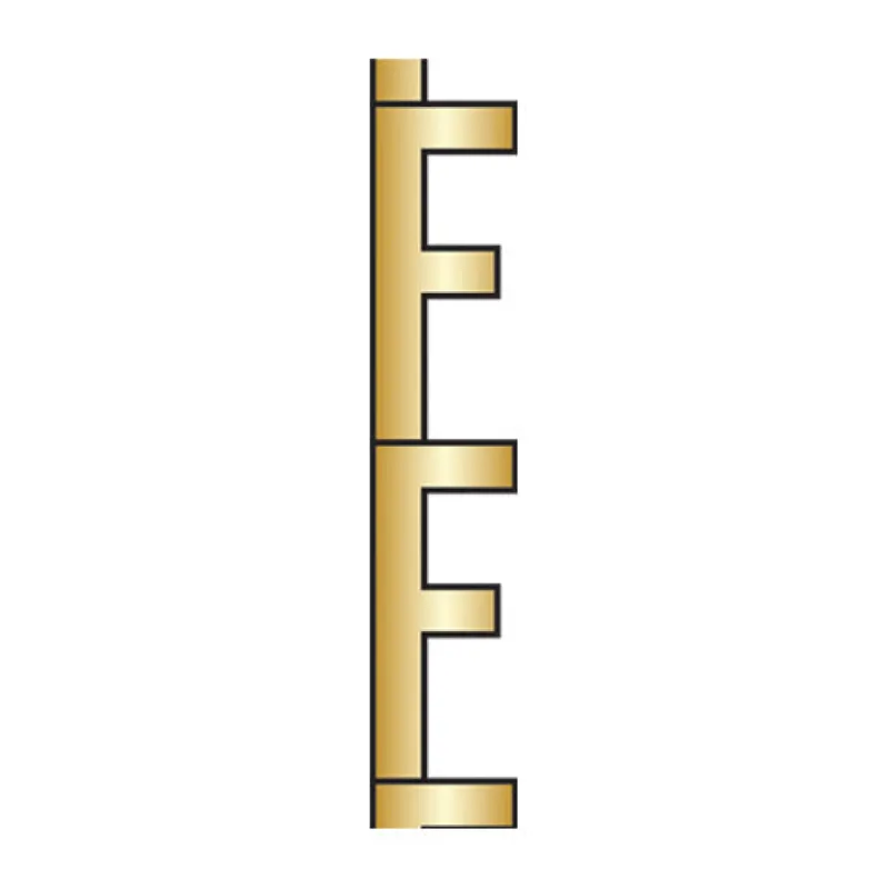 Gold Initial Bead Charm - F sold by BaubleBar