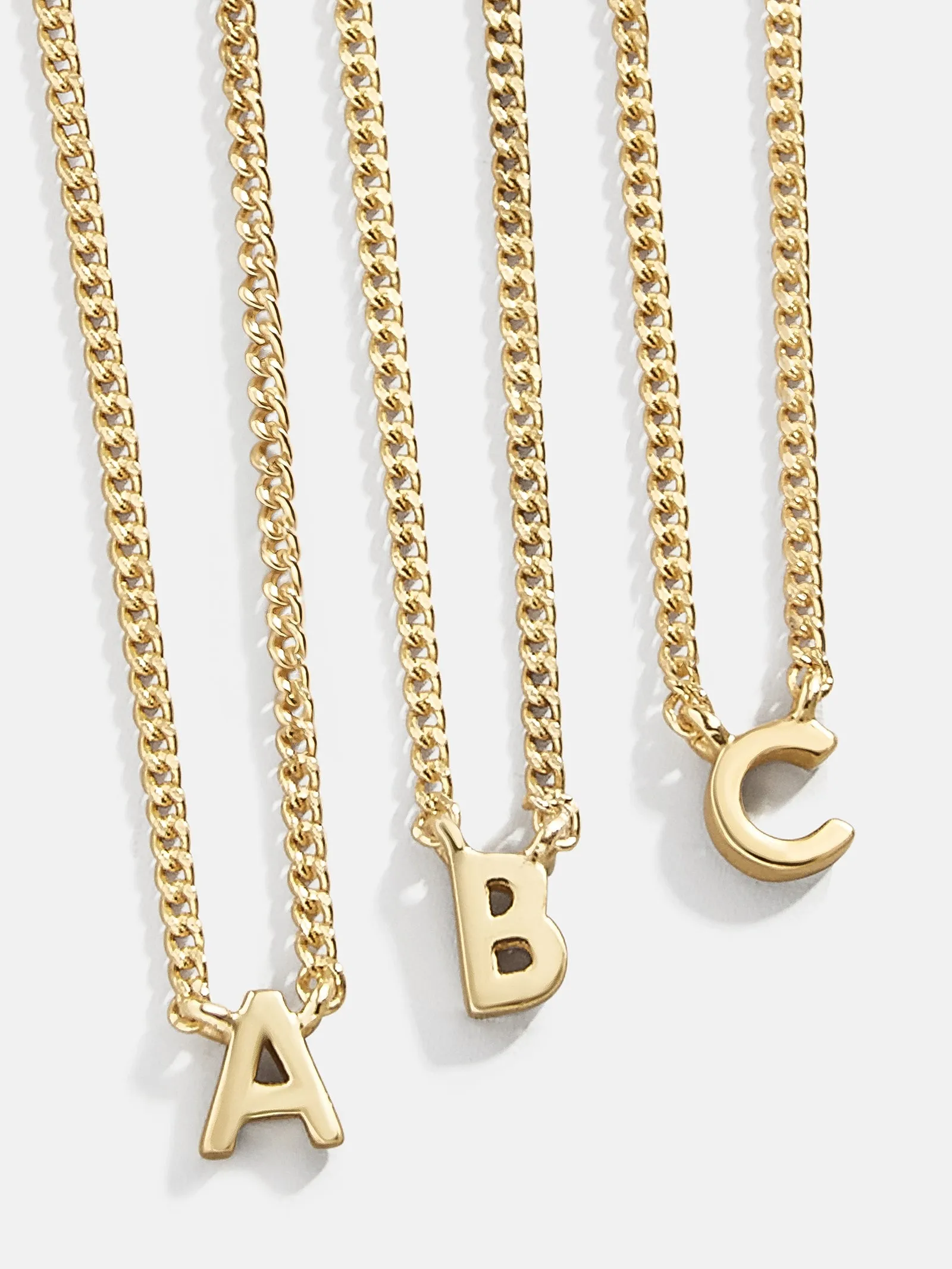 18K Gold Mini Initial Necklace - Gold sold by BaubleBar