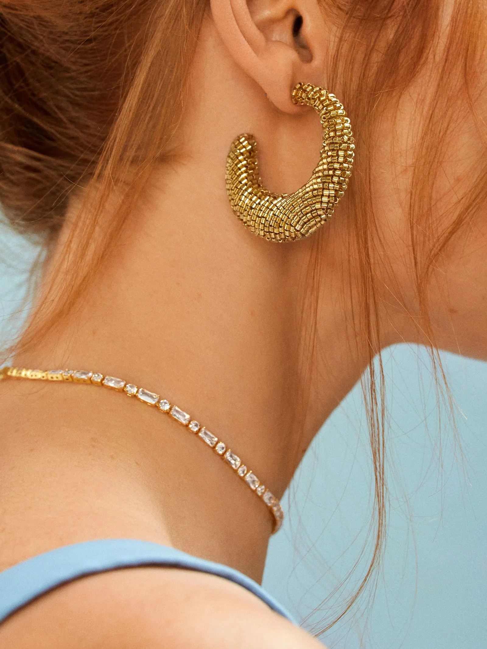 Callie Earrings - Gold sold by BaubleBar product image thumbnail 2