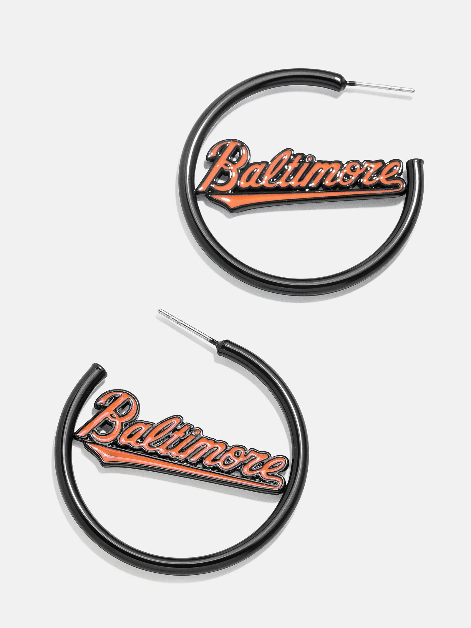 MLB Enamel Hoops - Baltimore Orioles sold by BaubleBar