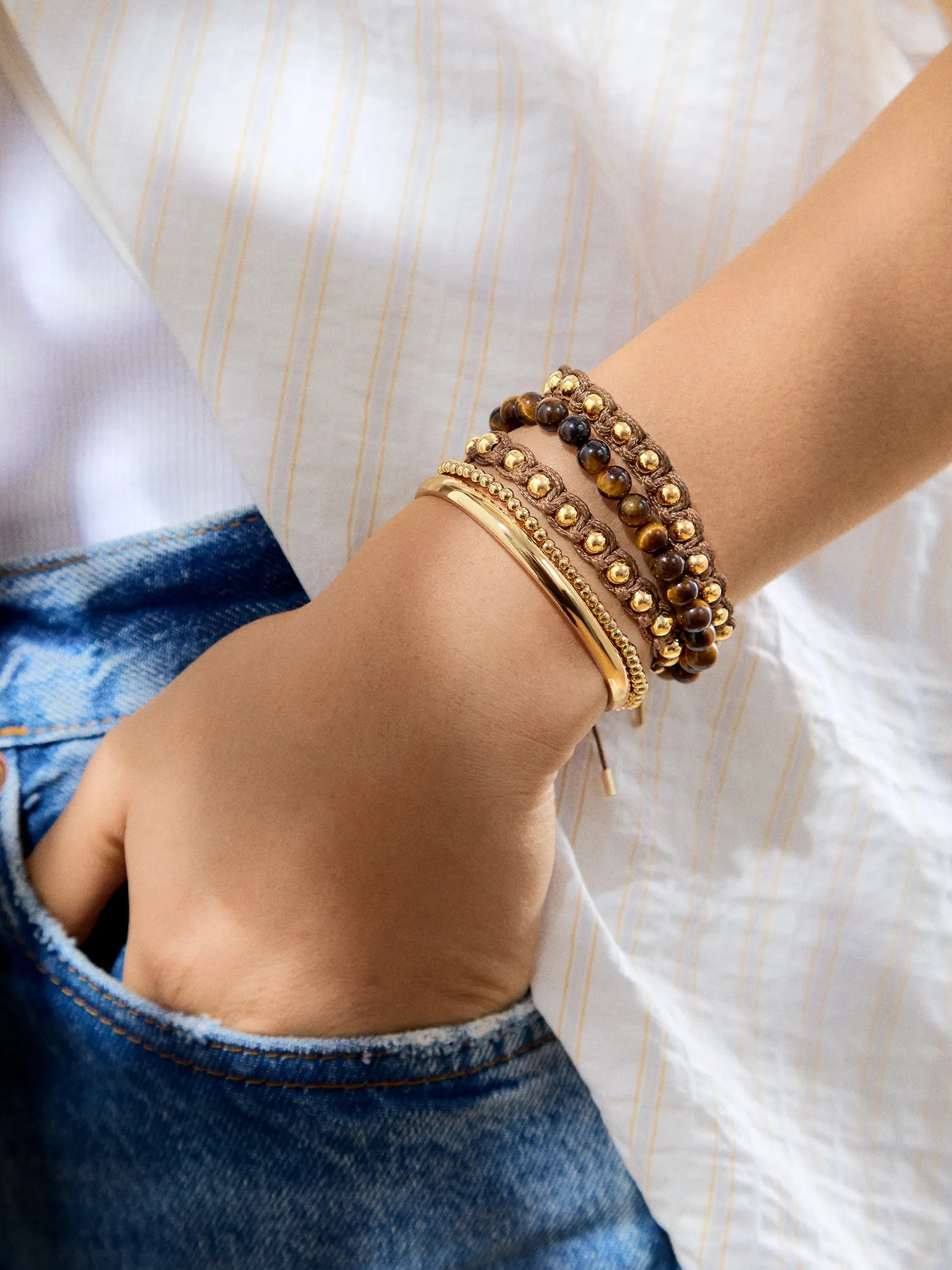 Katie Bracelet - Brown sold by BaubleBar product image thumbnail 2
