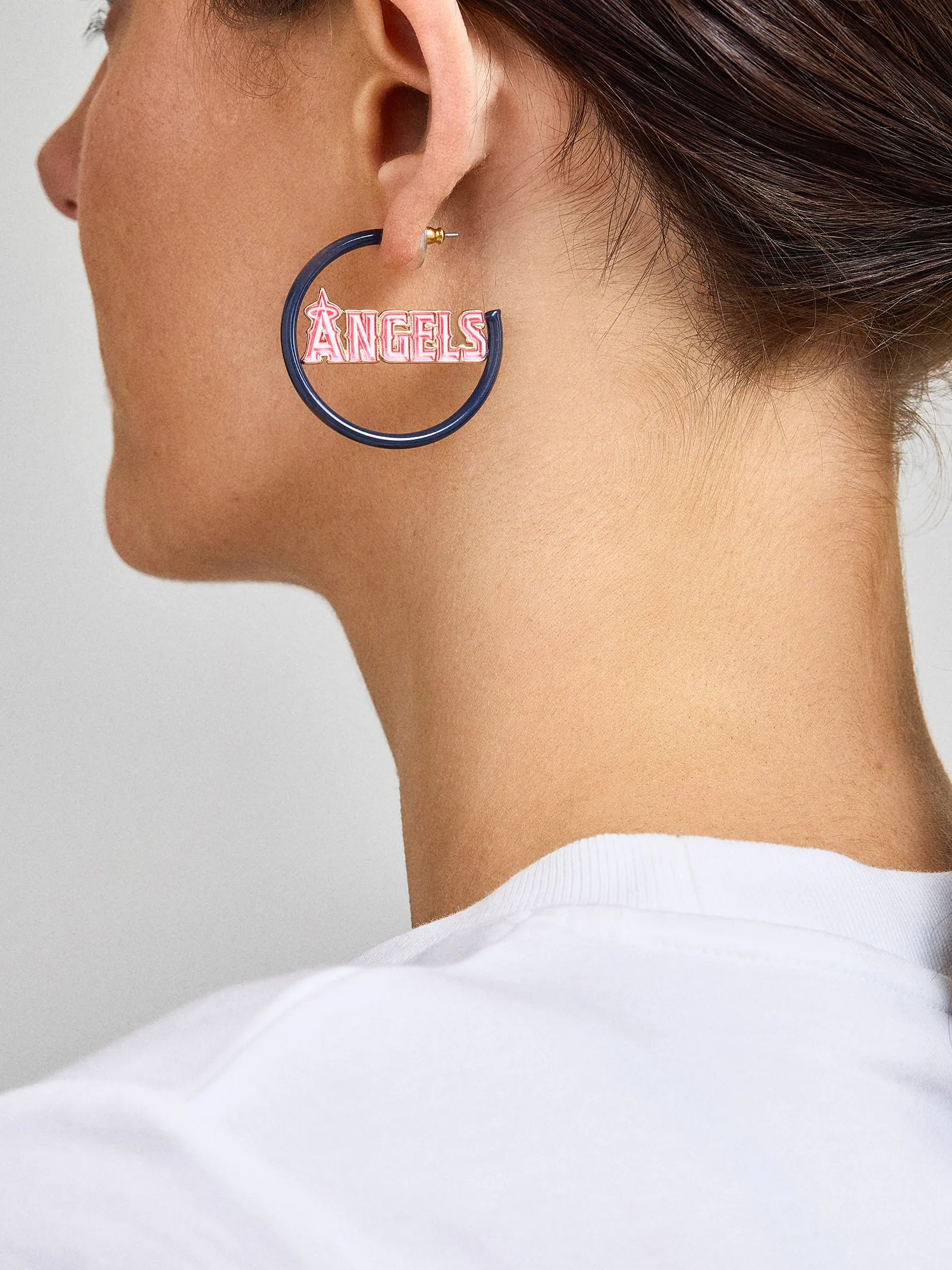 MLB Enamel Hoops - Los Angeles Angels sold by BaubleBar product image thumbnail 2
