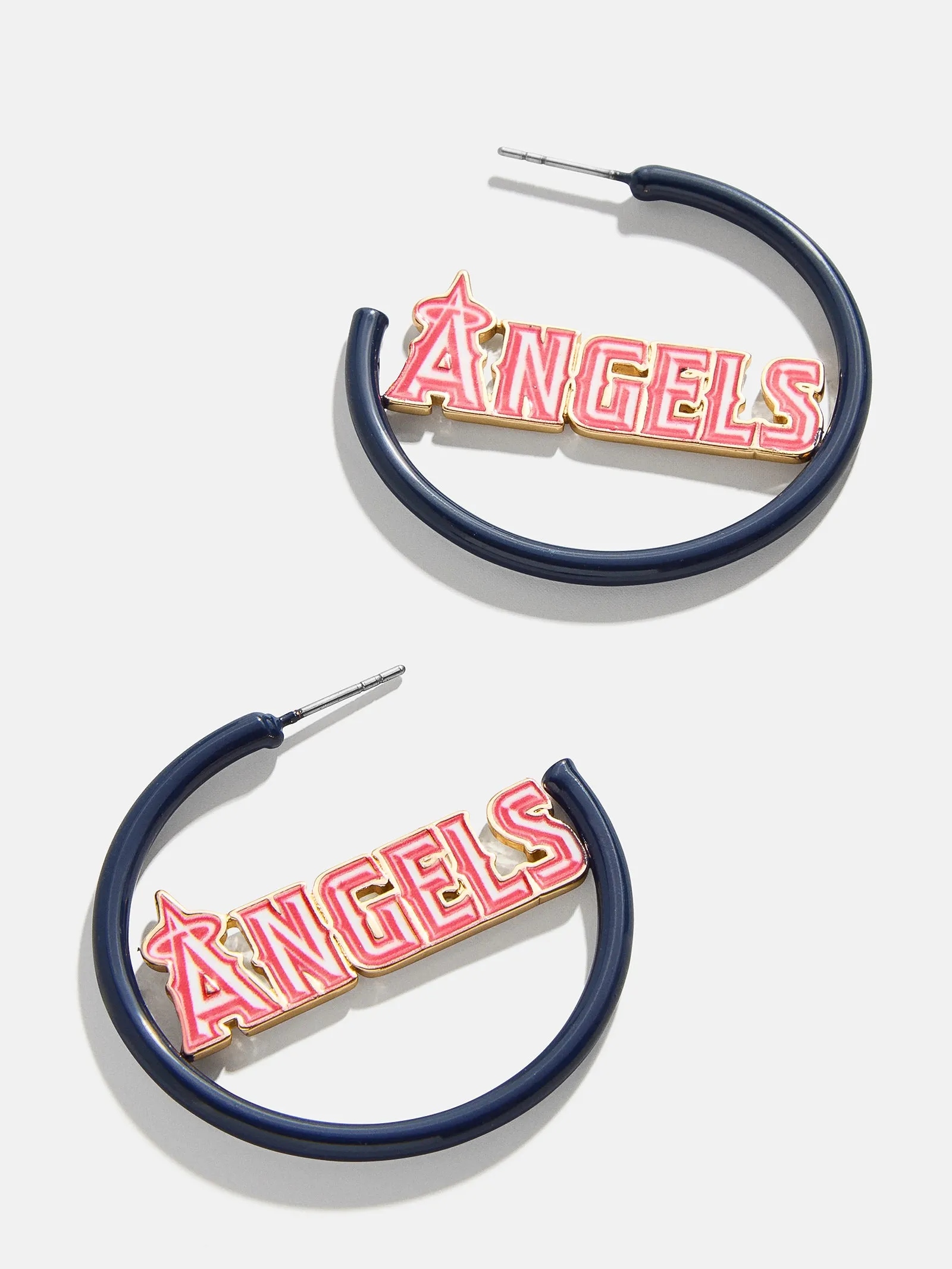 MLB Enamel Hoops - Los Angeles Angels sold by BaubleBar