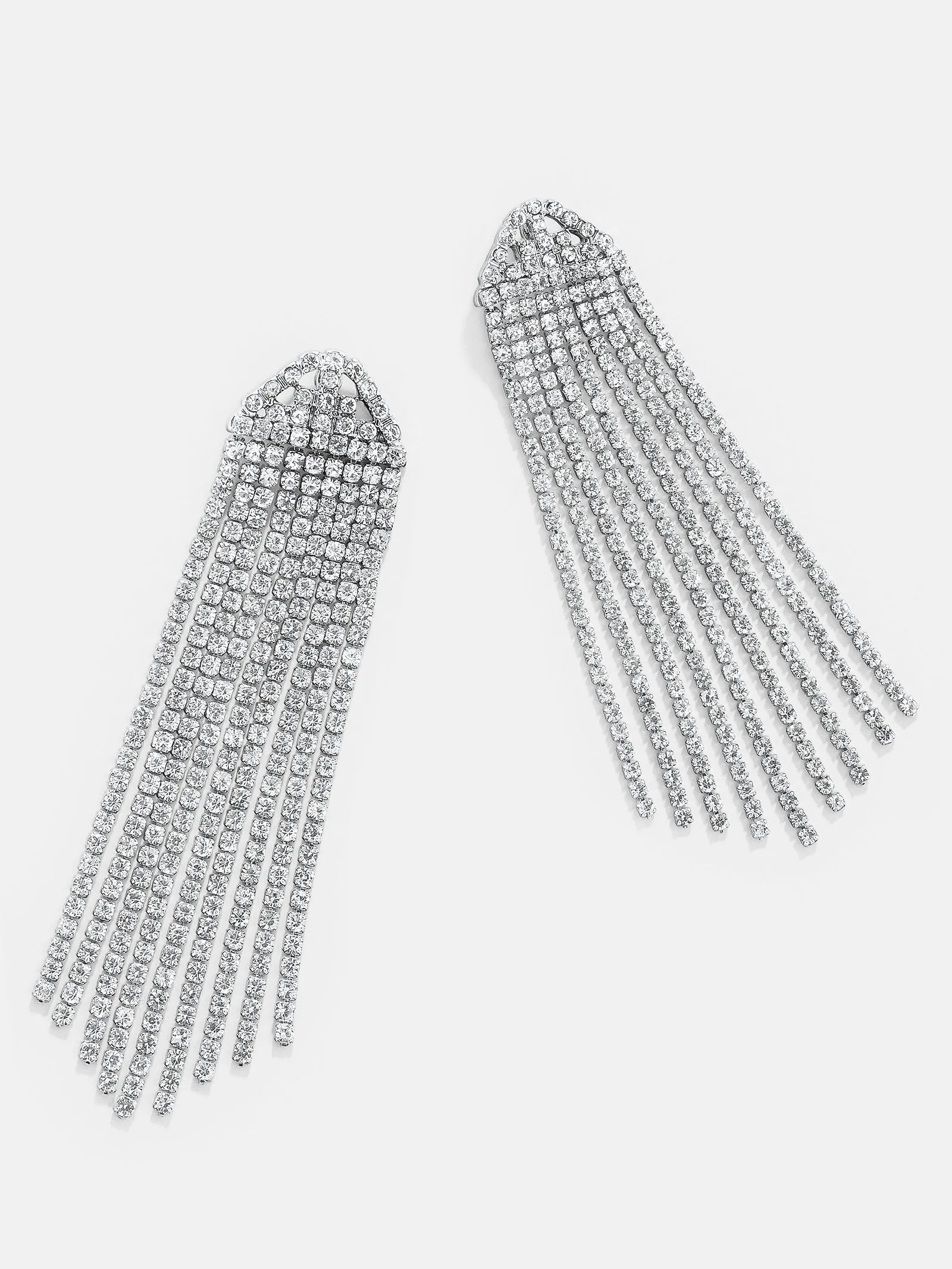 Deirdre Earrings - Silver/Pavé sold by BaubleBar