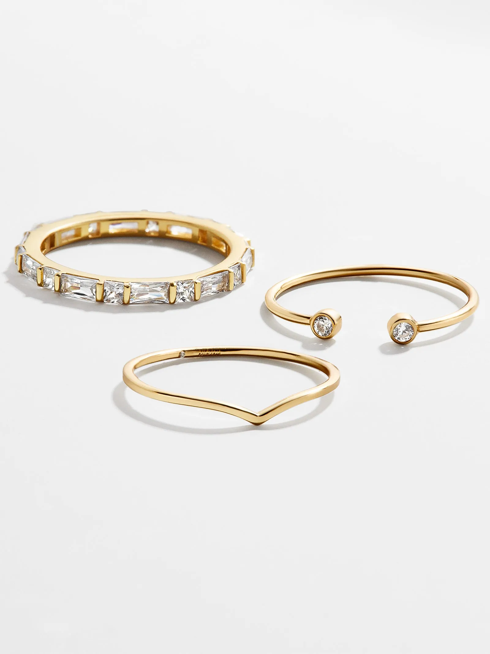 Mariah 18K Gold Ring Set - Gold sold by BaubleBar product image thumbnail 3