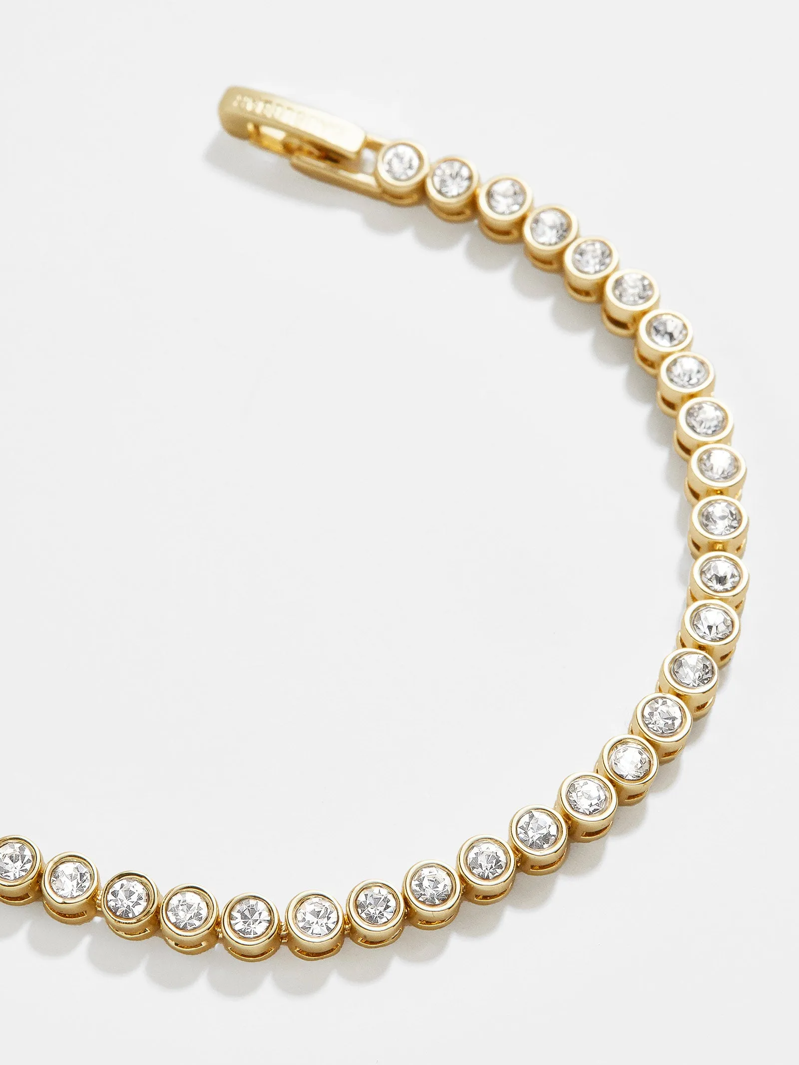 Amalie Tennis Bracelet - Round Bezel sold by BaubleBar