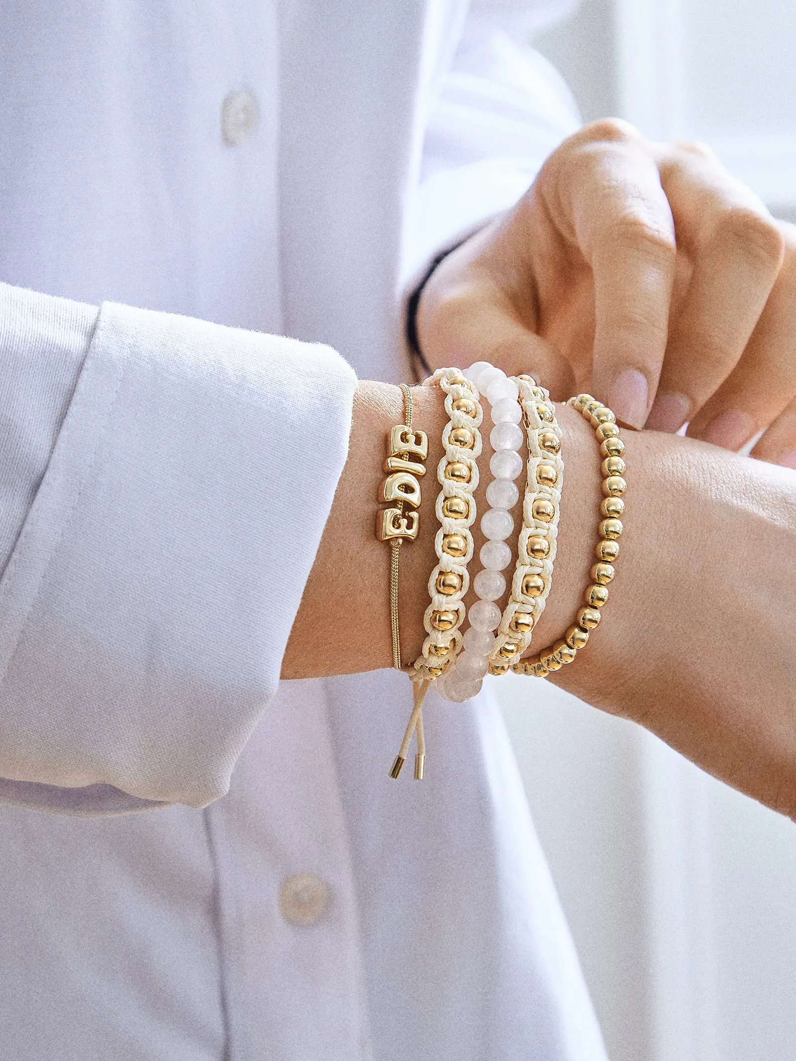 Katie Bracelet - Beige sold by BaubleBar product image thumbnail 2