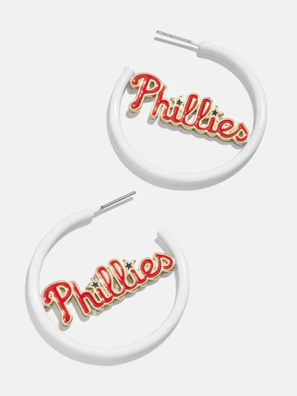 MLB Enamel Hoops - Philadelphia Phillies sold by BaubleBar
