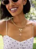 Semi-Precious Custom Medallion - Rose Quartz sold by BaubleBar