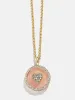 Semi-Precious Custom Medallion - Rose Quartz sold by BaubleBar