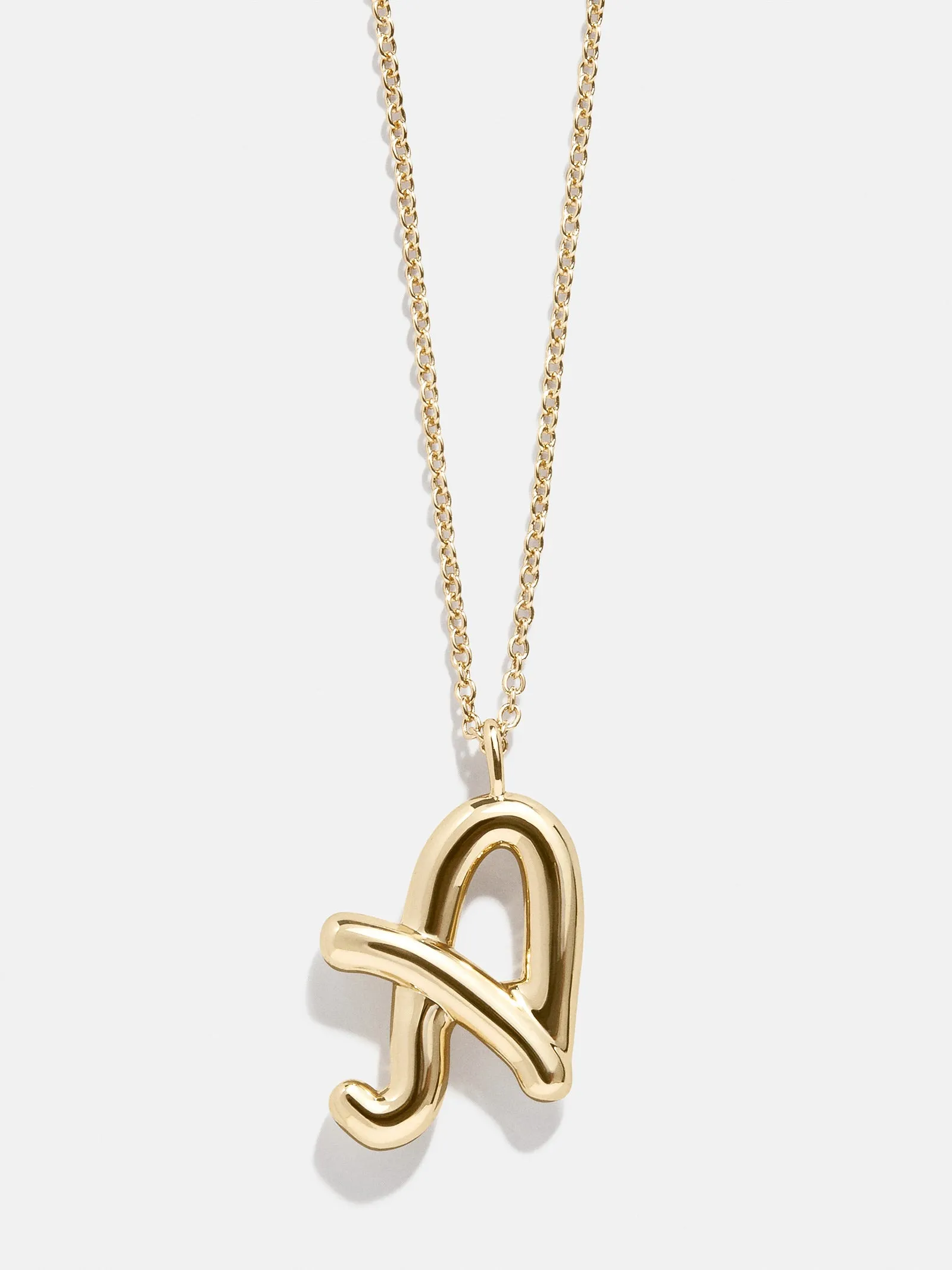 Bubble Script Initial Necklace - Bubble Script sold by BaubleBar product image thumbnail 3
