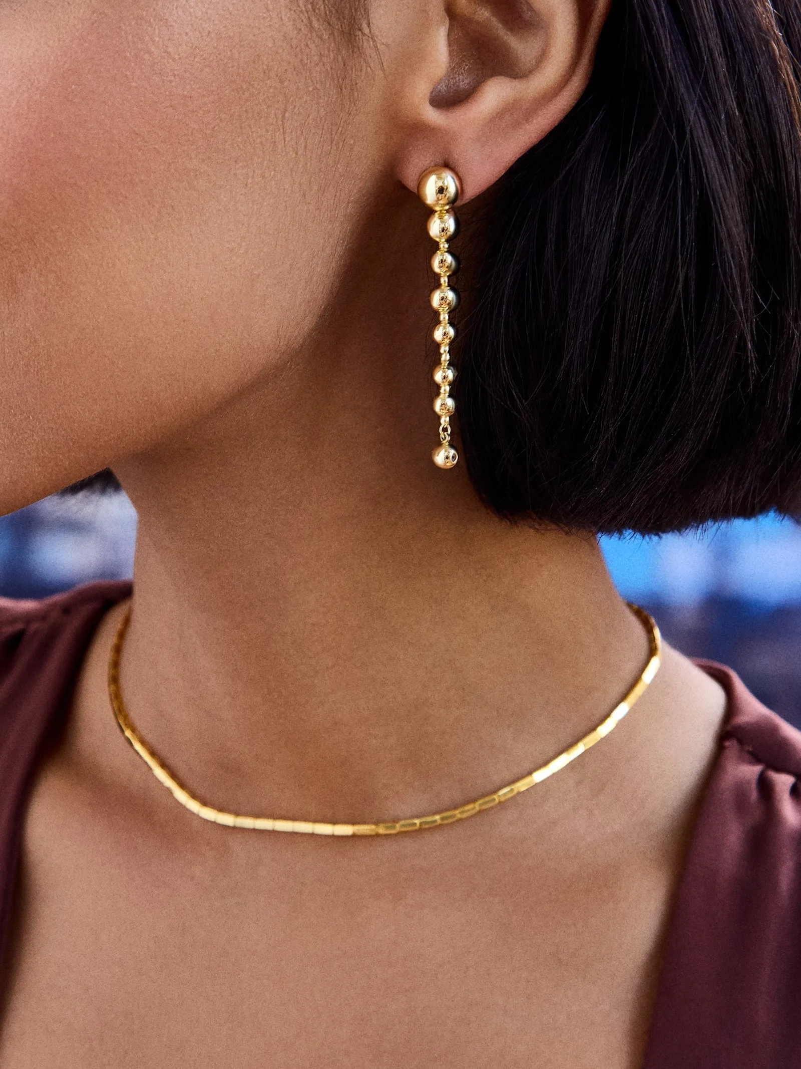 Madison Earrings - Gold sold by BaubleBar product image thumbnail 4