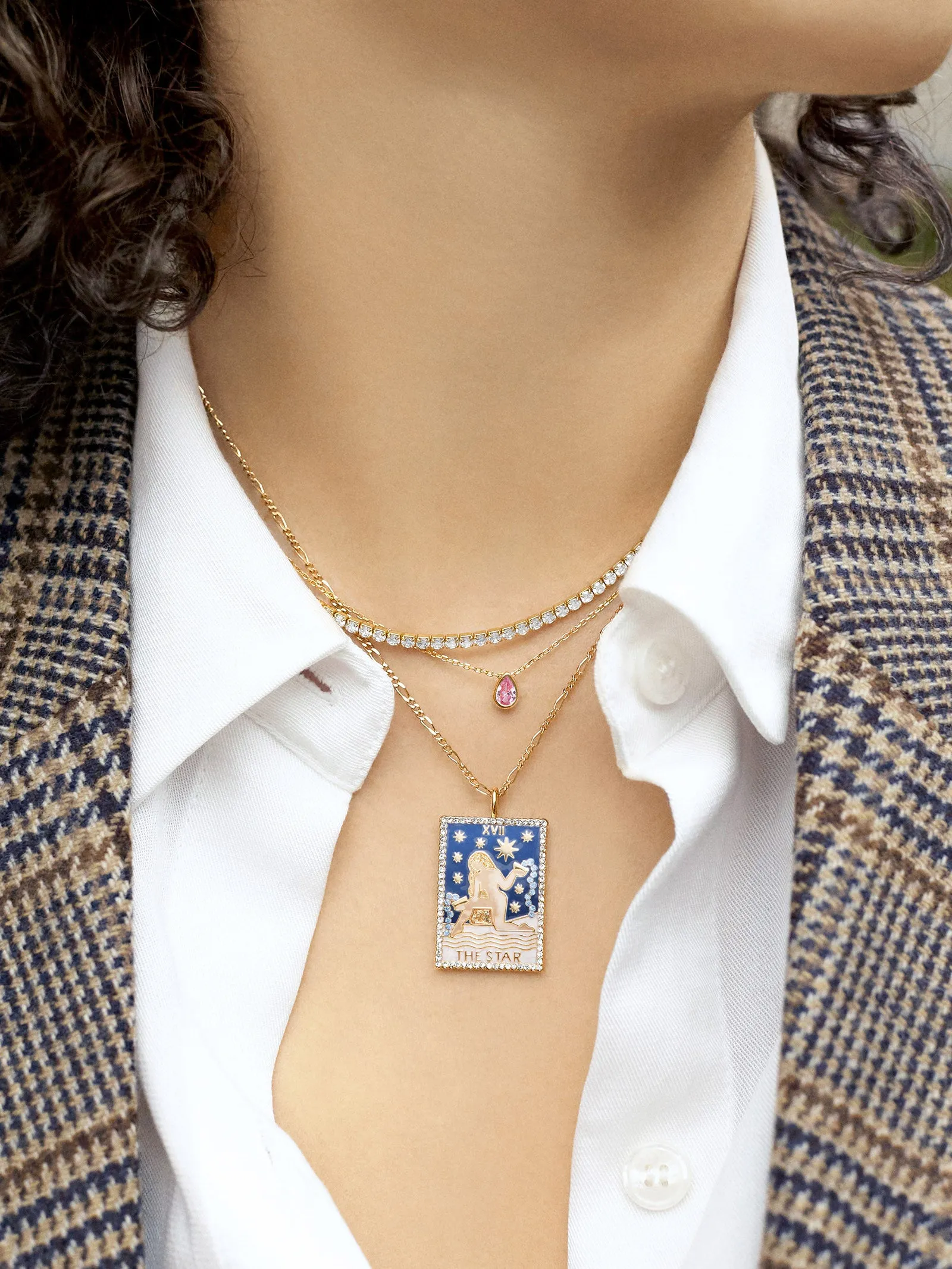 18K Gold Teardrop Birthstone Necklace sold by BaubleBar product image thumbnail 2