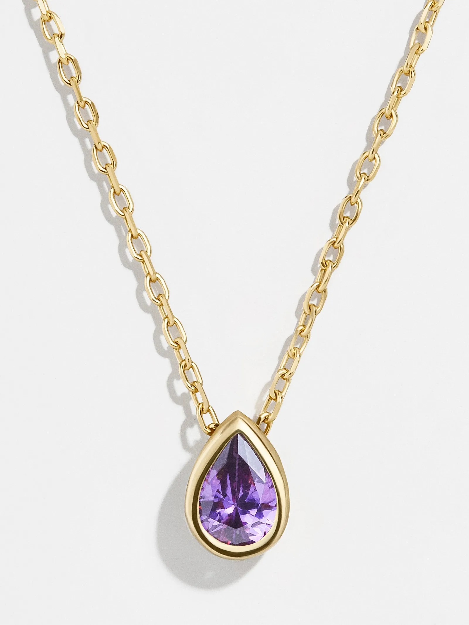 18K Gold Teardrop Birthstone Necklace sold by BaubleBar product image thumbnail 4