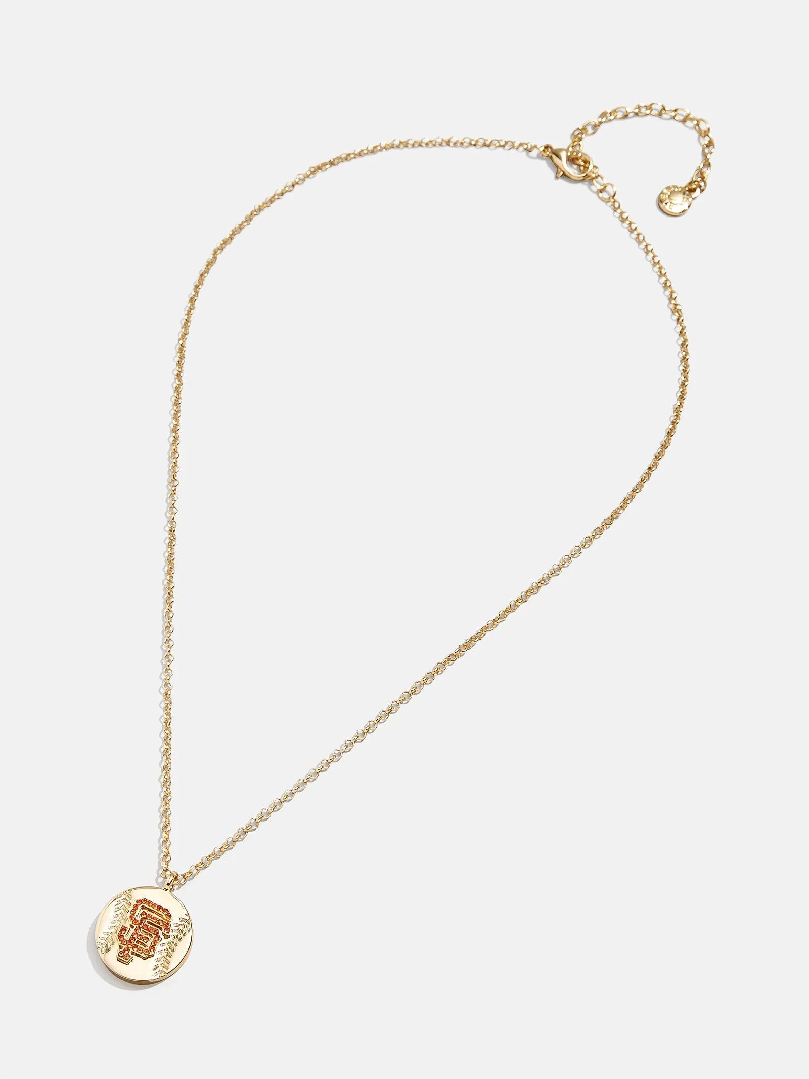 MLB Gold Baseball Charm Necklace - San Francisco Giants sold by BaubleBar product image thumbnail 3