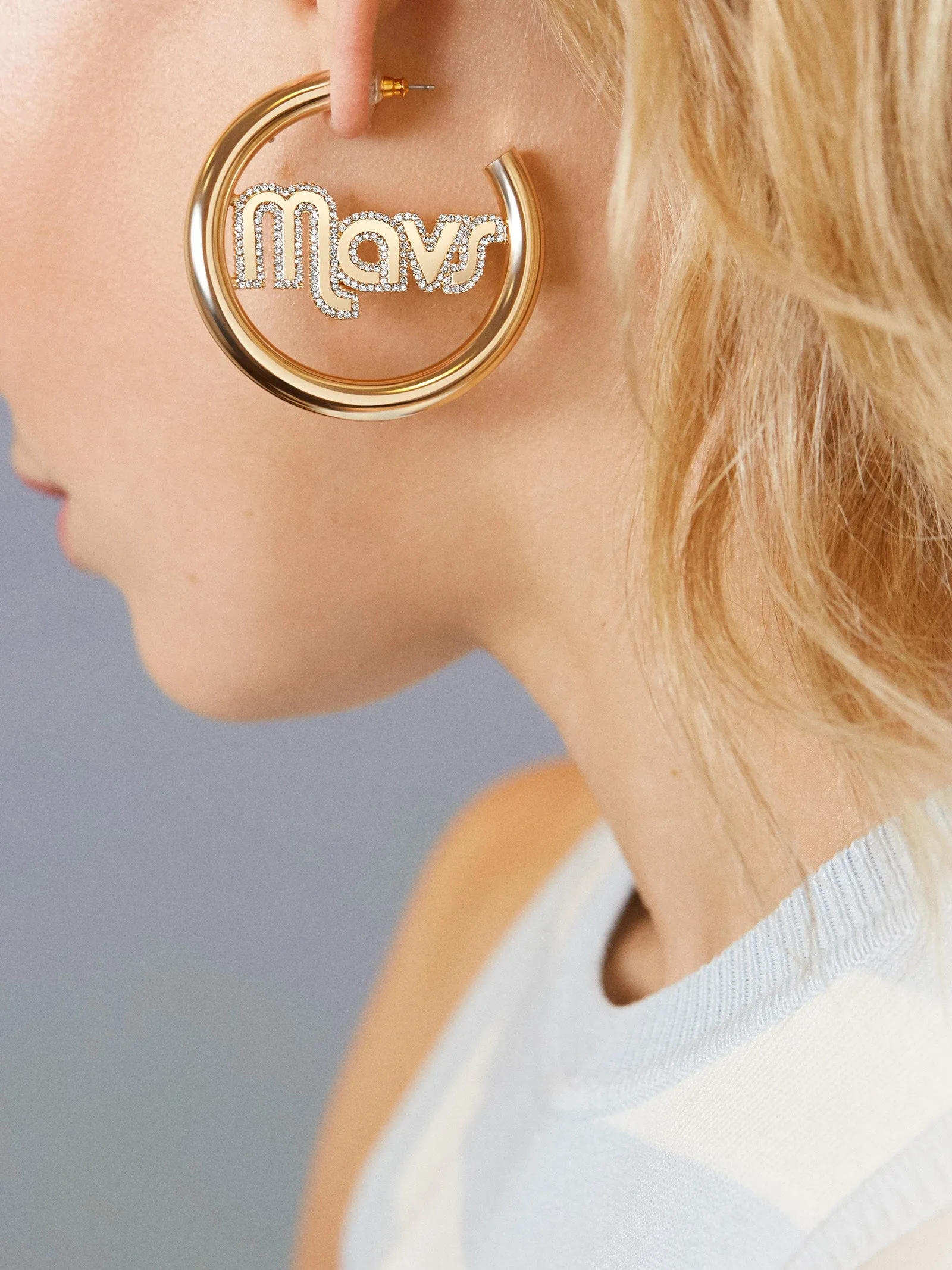 Dallas Mavericks Logo Hoops - Dallas Mavericks sold by BaubleBar product image thumbnail 2