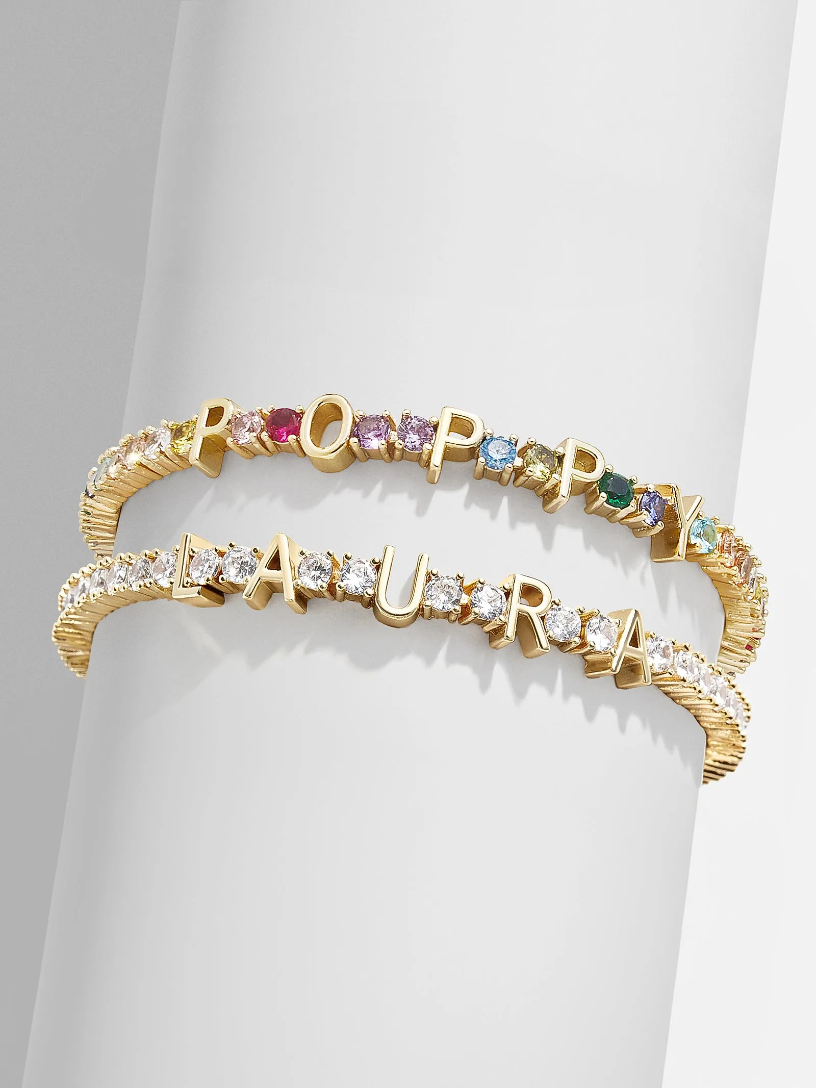 Custom Tennis Bracelet - Gold/Pavé sold by BaubleBar product image thumbnail 3