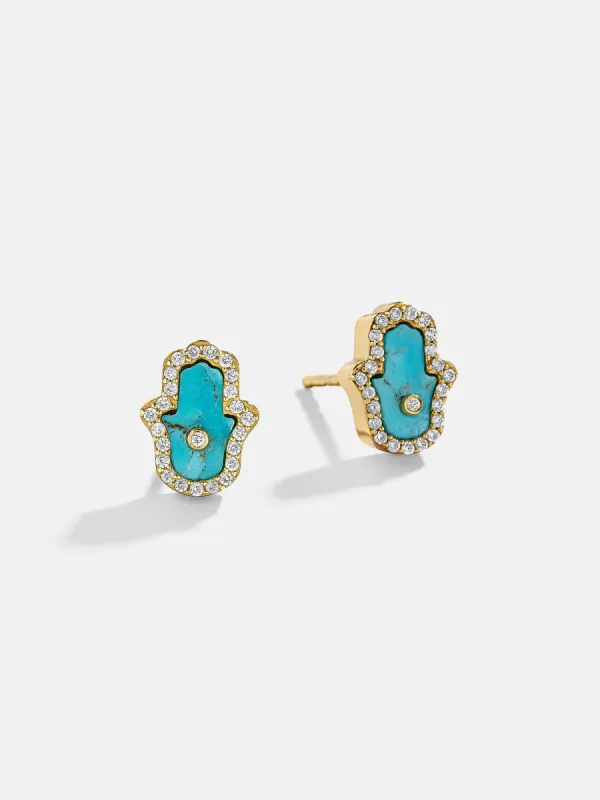 Hamsa 18K Gold Earrings - Hamsa sold by BaubleBar