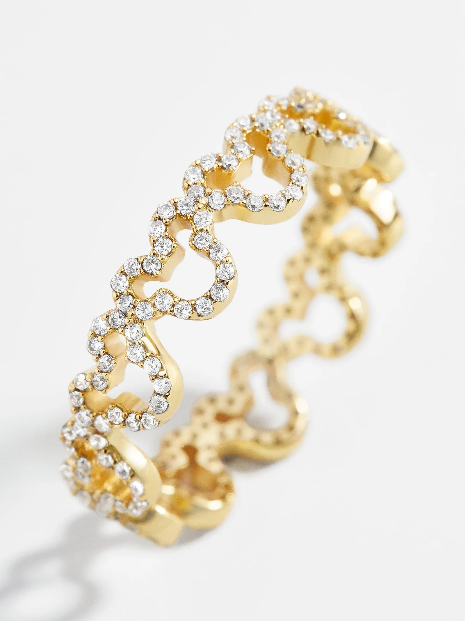 Mickey Mouse Outline 18K Gold Ring - Gold/Pavé sold by BaubleBar product image thumbnail 3