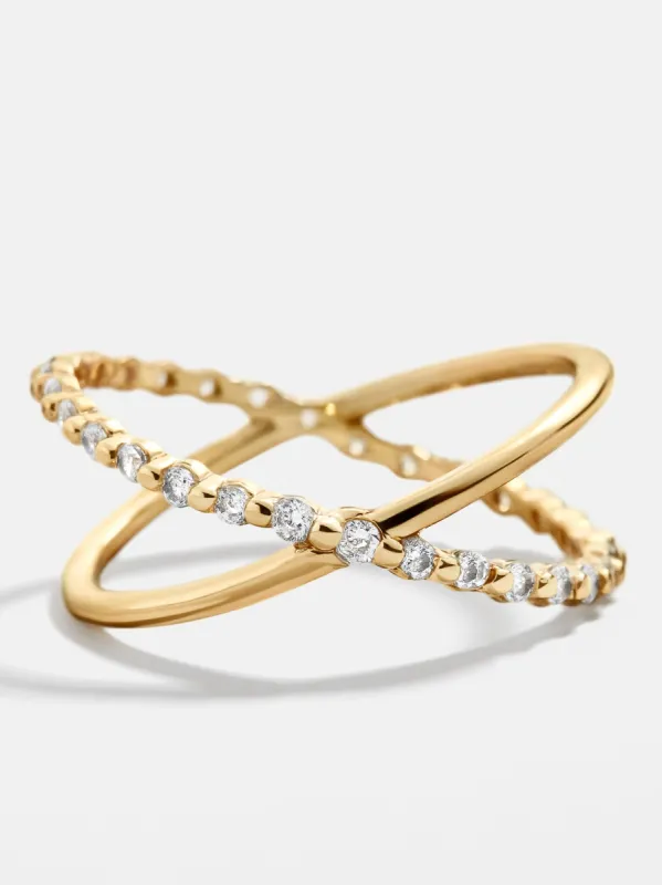 Piper Ring - Clear/Gold sold by BaubleBar