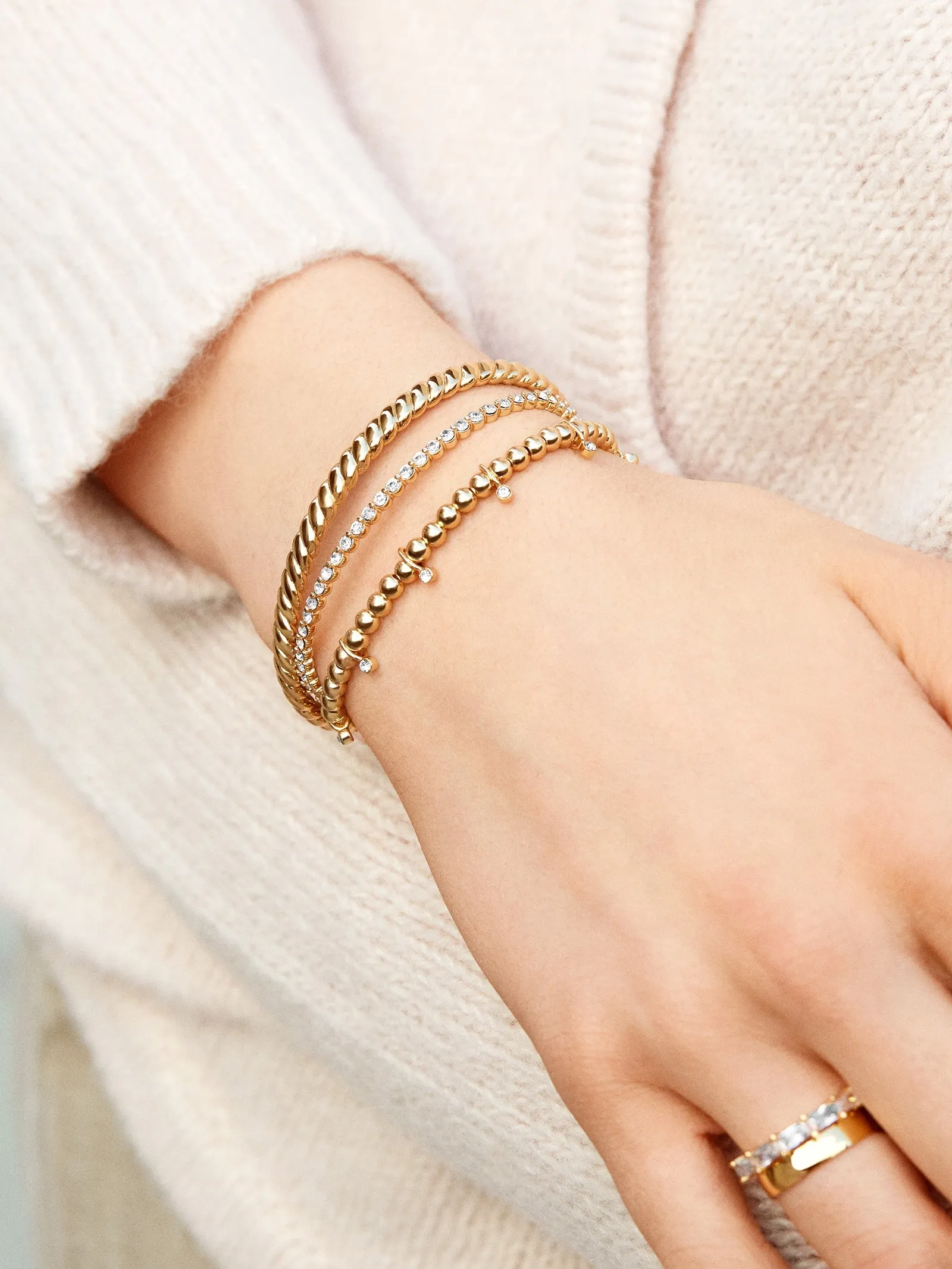 Joelle Pisa Bracelet - Gold/Pavé sold by BaubleBar product image thumbnail 2