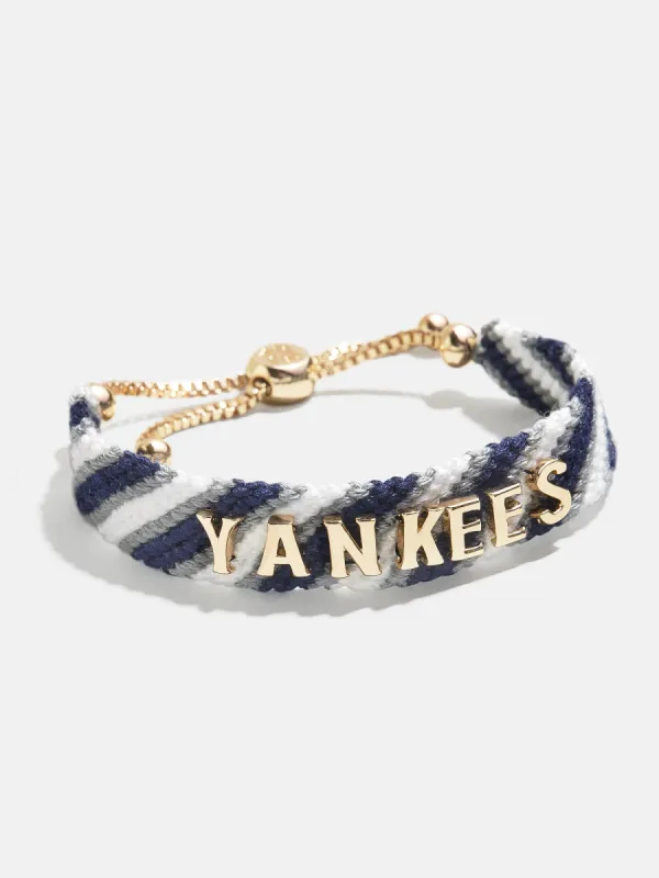 MLB Woven Friendship Bracelet - New York Yankees sold by BaubleBar