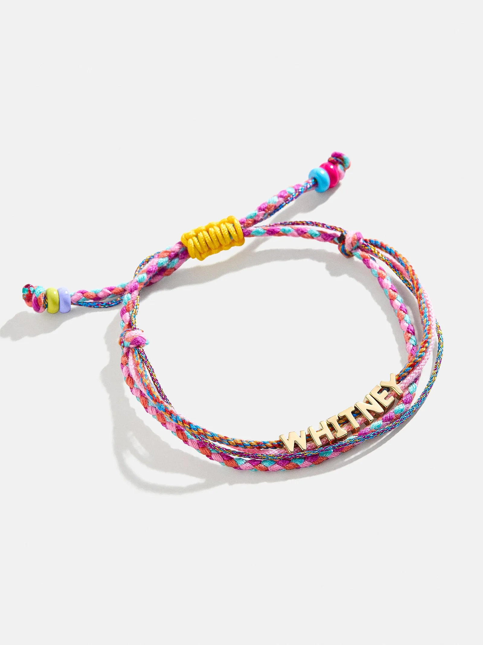 Layered Custom Cord Bracelet - Pink sold by BaubleBar product image thumbnail 3