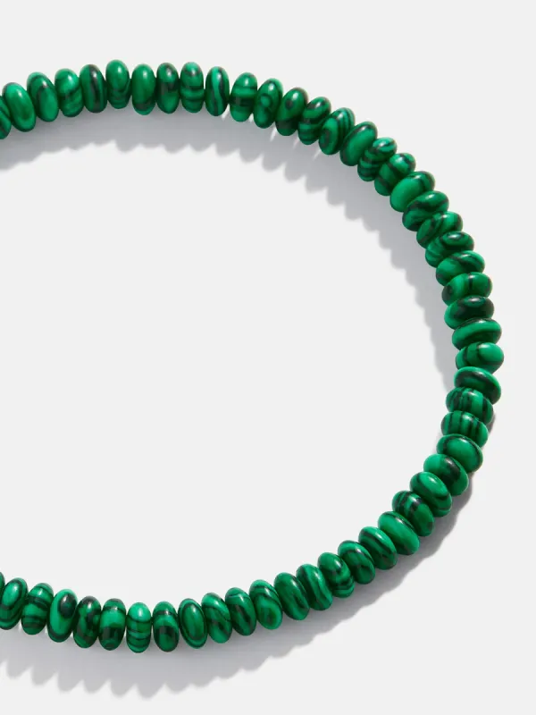Valentina Semi-Precious Bracelet - Malachite Stone sold by BaubleBar