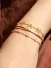 18K Gold Custom Spaced Letter Name Bracelet - 18K Gold sold by BaubleBar
