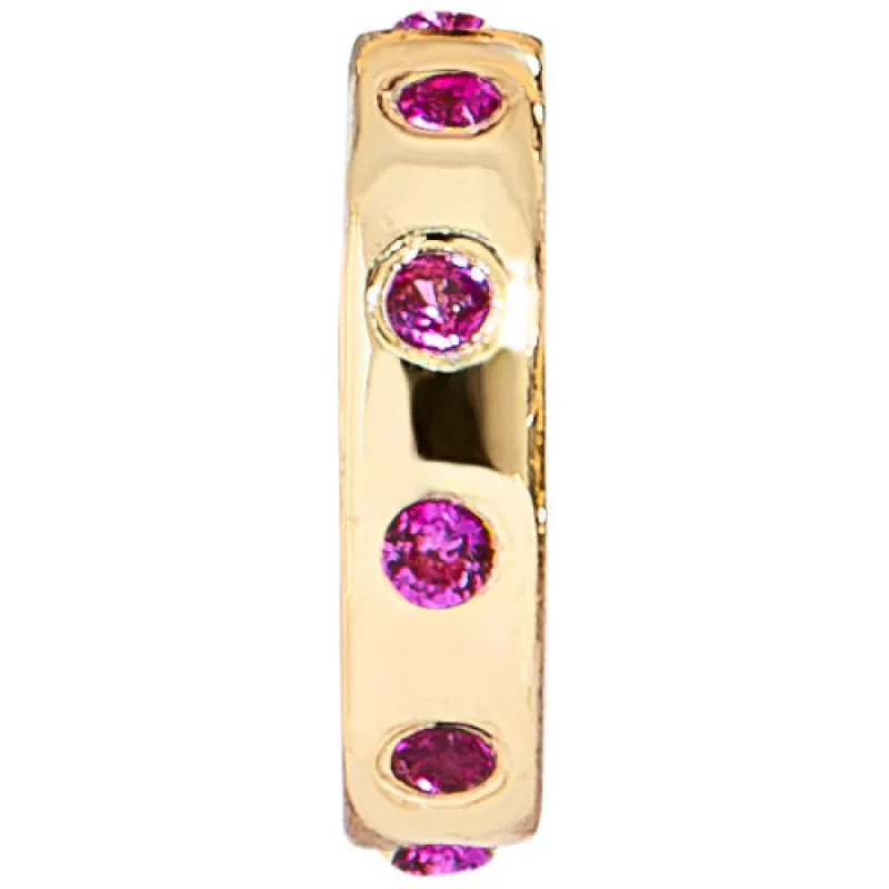 18K Gold Birthstone Charm Beads - Ruby sold by BaubleBar