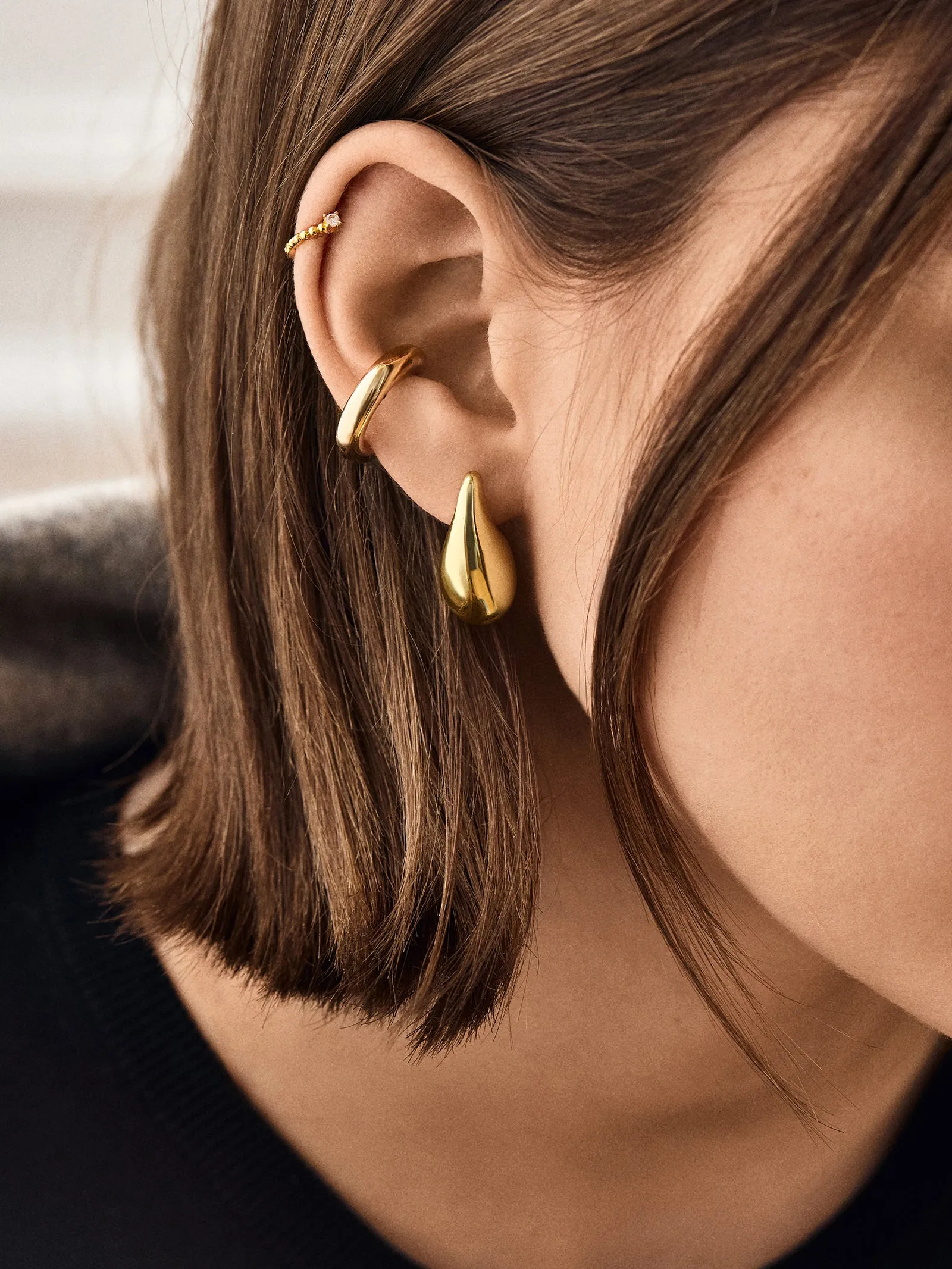 Ella Earrings - Gold Plated sold by BaubleBar product image thumbnail 2