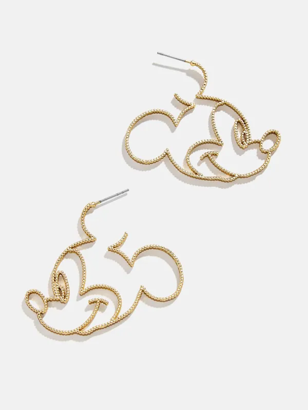 Mickey Mouse Disney Outline Earrings - Mickey Mouse sold by BaubleBar