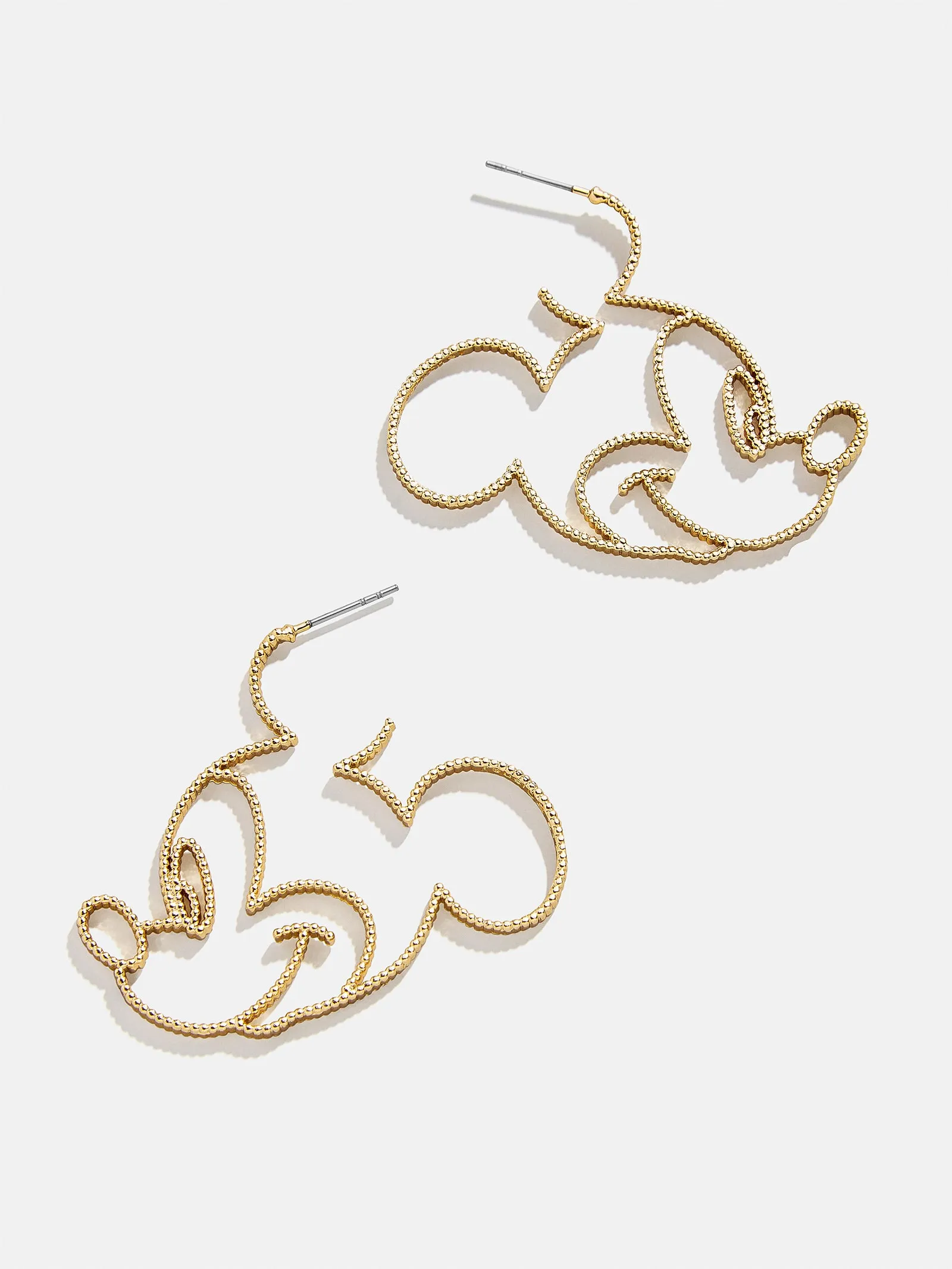 Mickey Mouse Disney Outline Earrings - Mickey Mouse sold by BaubleBar