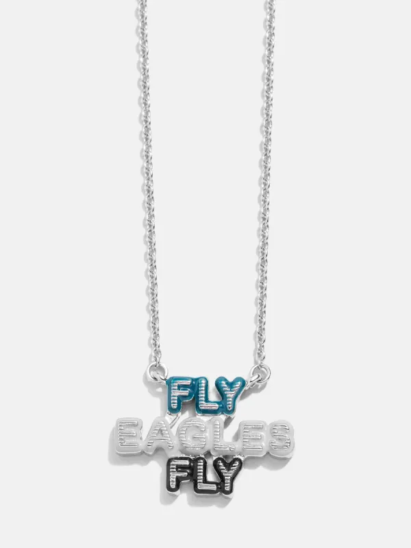 WEAR By Erin Andrews x BaubleBar Enamel Slogan Necklace - Philadelphia Eagles sold by BaubleBar