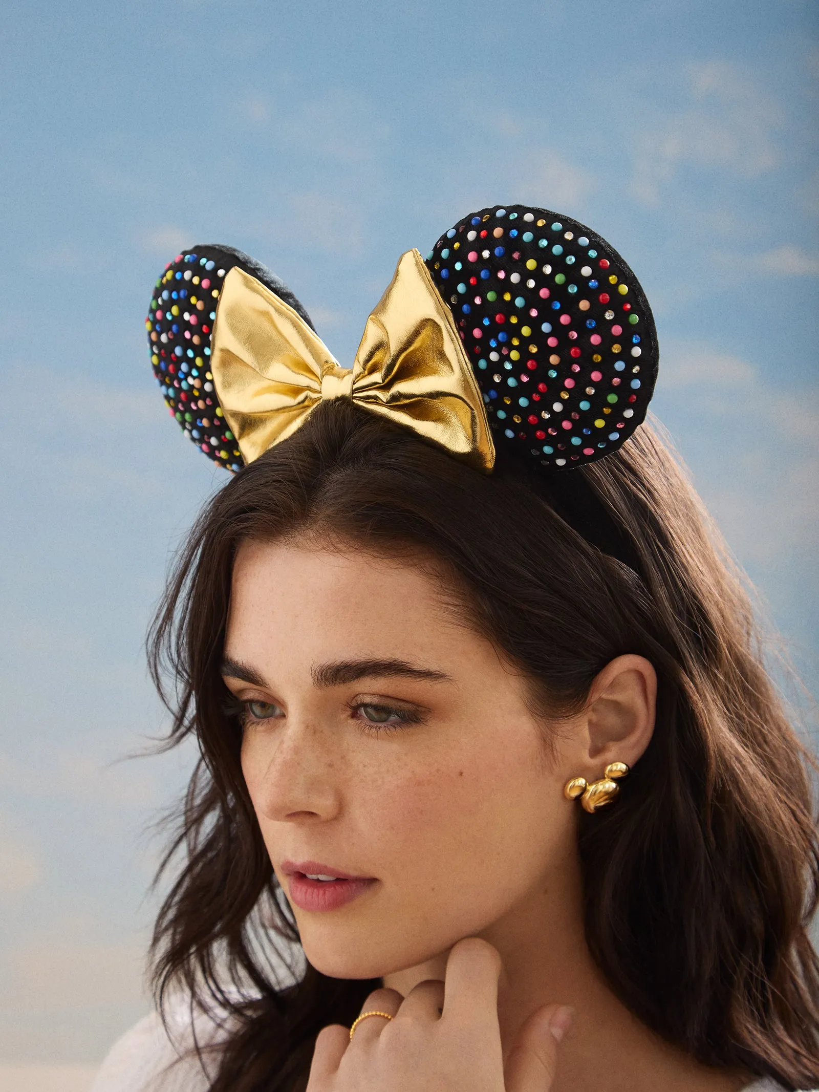 Minnie Mouse Disney Multicolored Gem Ears Headband - Minnie Mouse Multicolored Gem Ears sold by BaubleBar product image thumbnail 3
