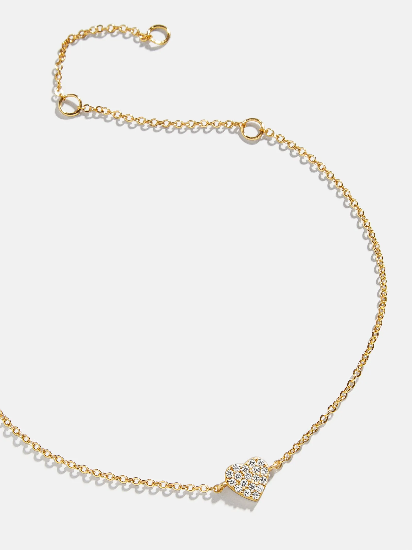 18K Gold Heart Bracelet - Heart sold by BaubleBar
